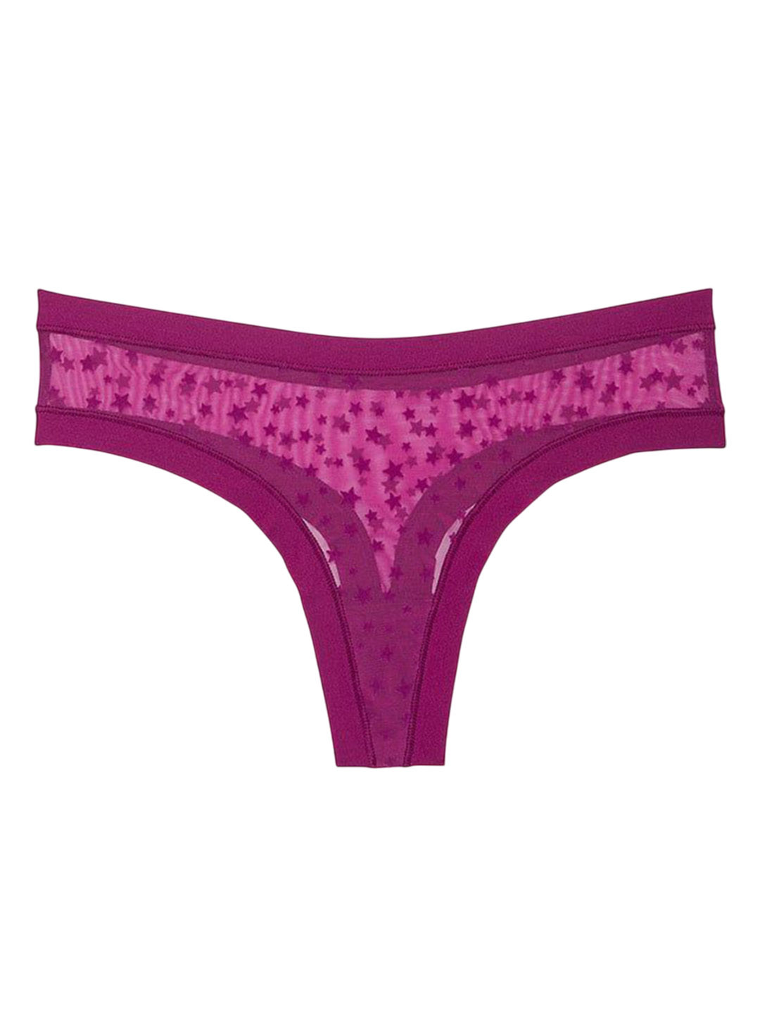 

Victoria's Secret Women Self Design No-Show Thong Brief, Purple