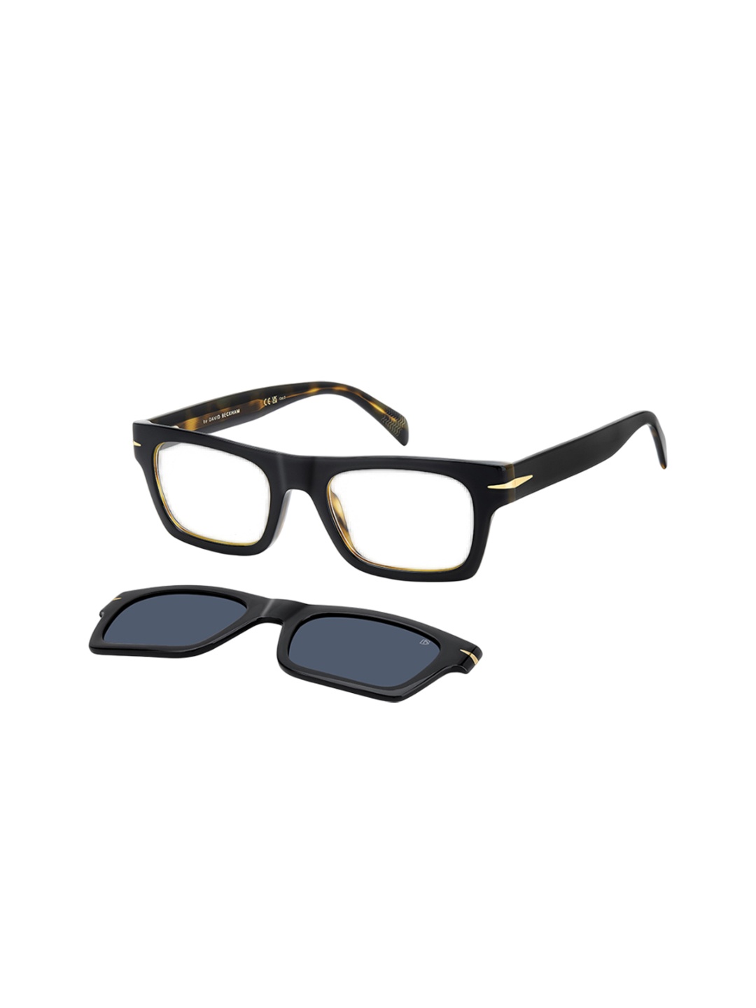 

DAVID BECKHAM Men Rectangle Sunglasses with UV Protected Lens 207211WR751C3, Blue