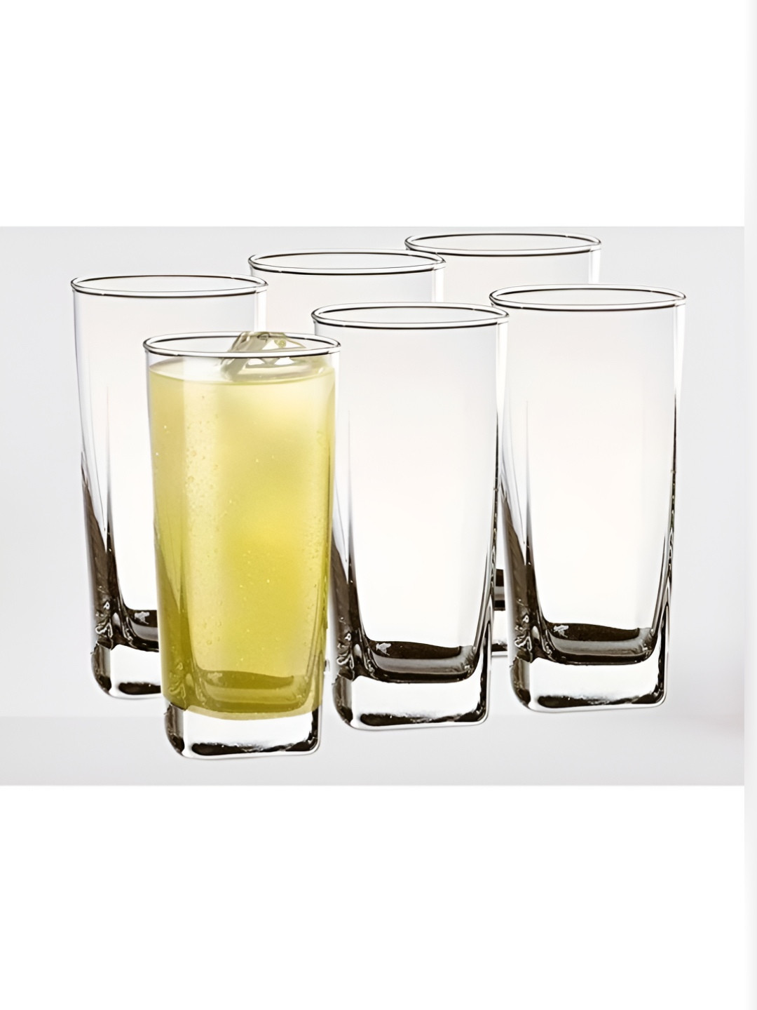 

SOMIL Transparent 6 Pieces Dishwasher Safe Water Glasses 350 ml