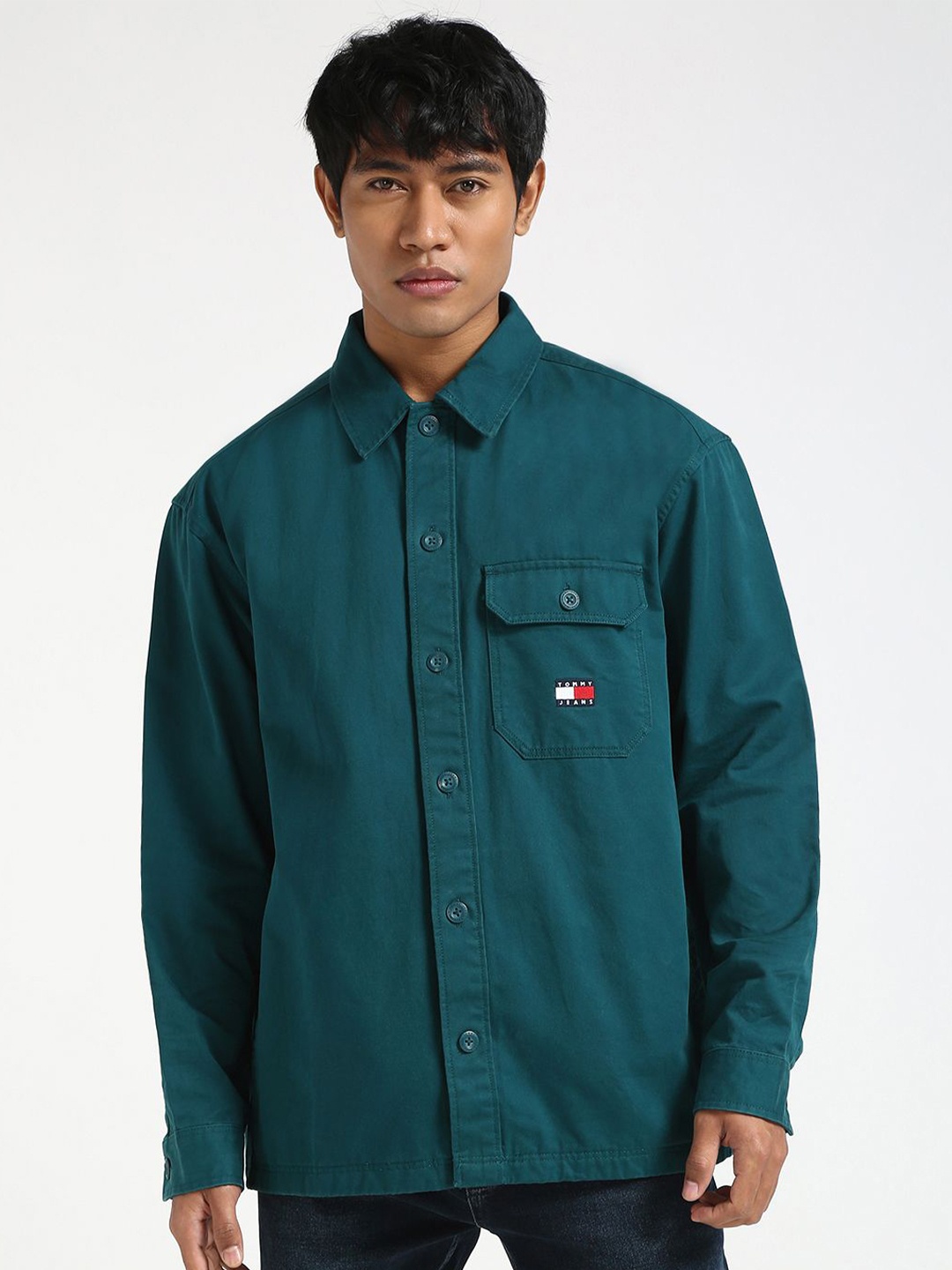 

Tommy Hilfiger Men Opaque Casual Shirt, Green