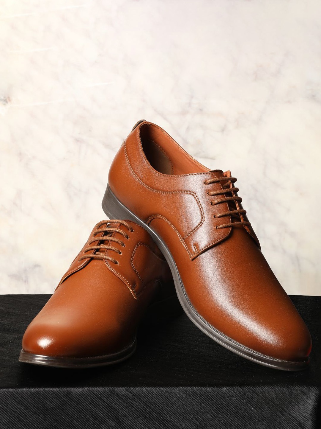 

V8 by Ruosh Men Leather Formal Derbys, Tan