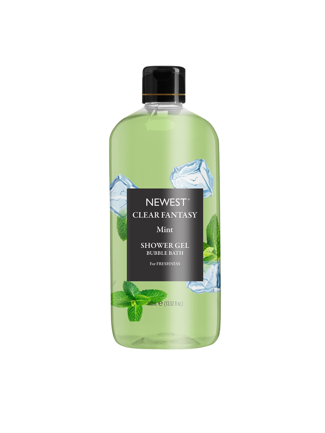 

NEWEST Clear Fantasy Mint Body Wash Shower Gel Bubble Bath - 400ml, Green