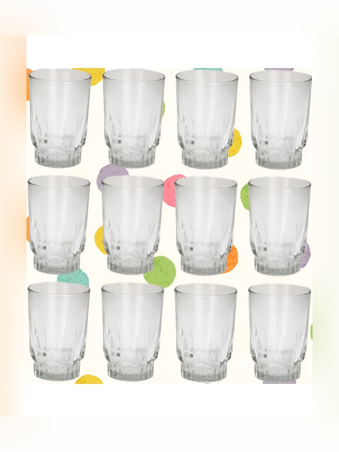 

SOMIL Transparent 12 Pieces Water Glasses 200 ml