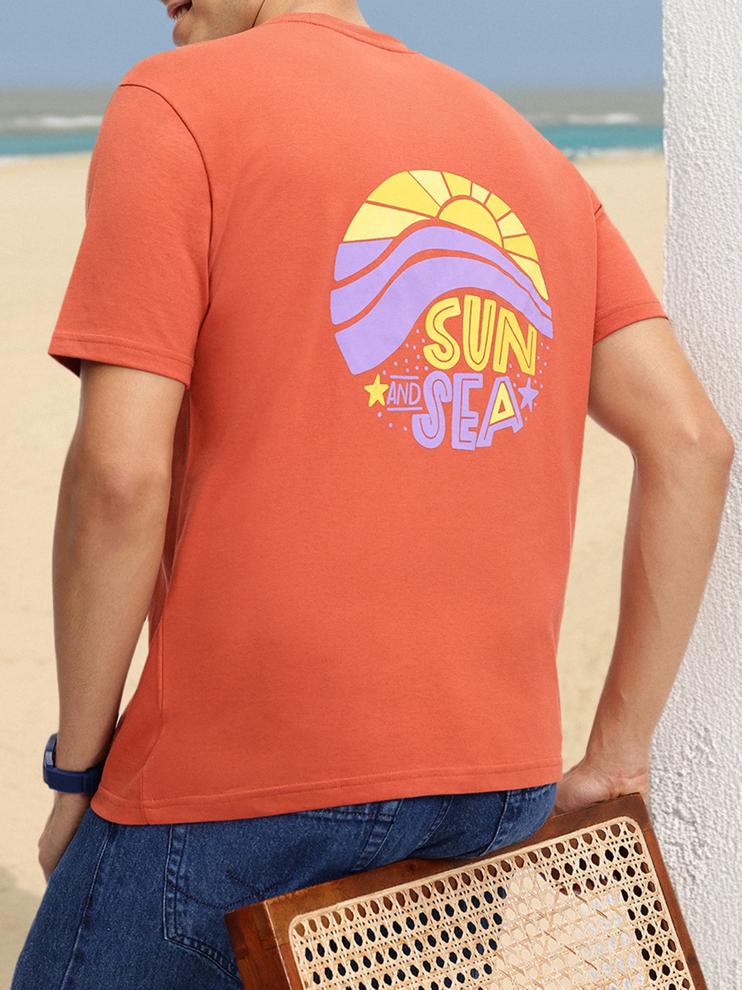 

Kook N Keech BaggyChic Patch Pocket T-shirt, Rust
