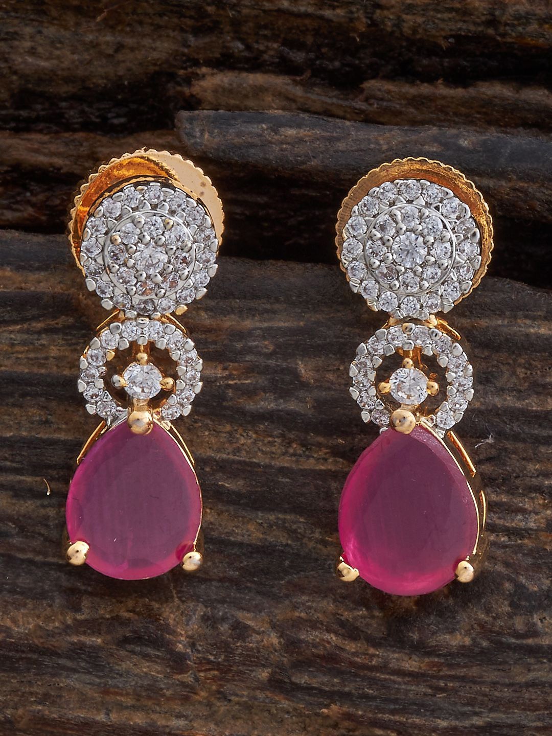 

Kushal's Fashion Jewellery Contemporary Drop Earrings, Gold