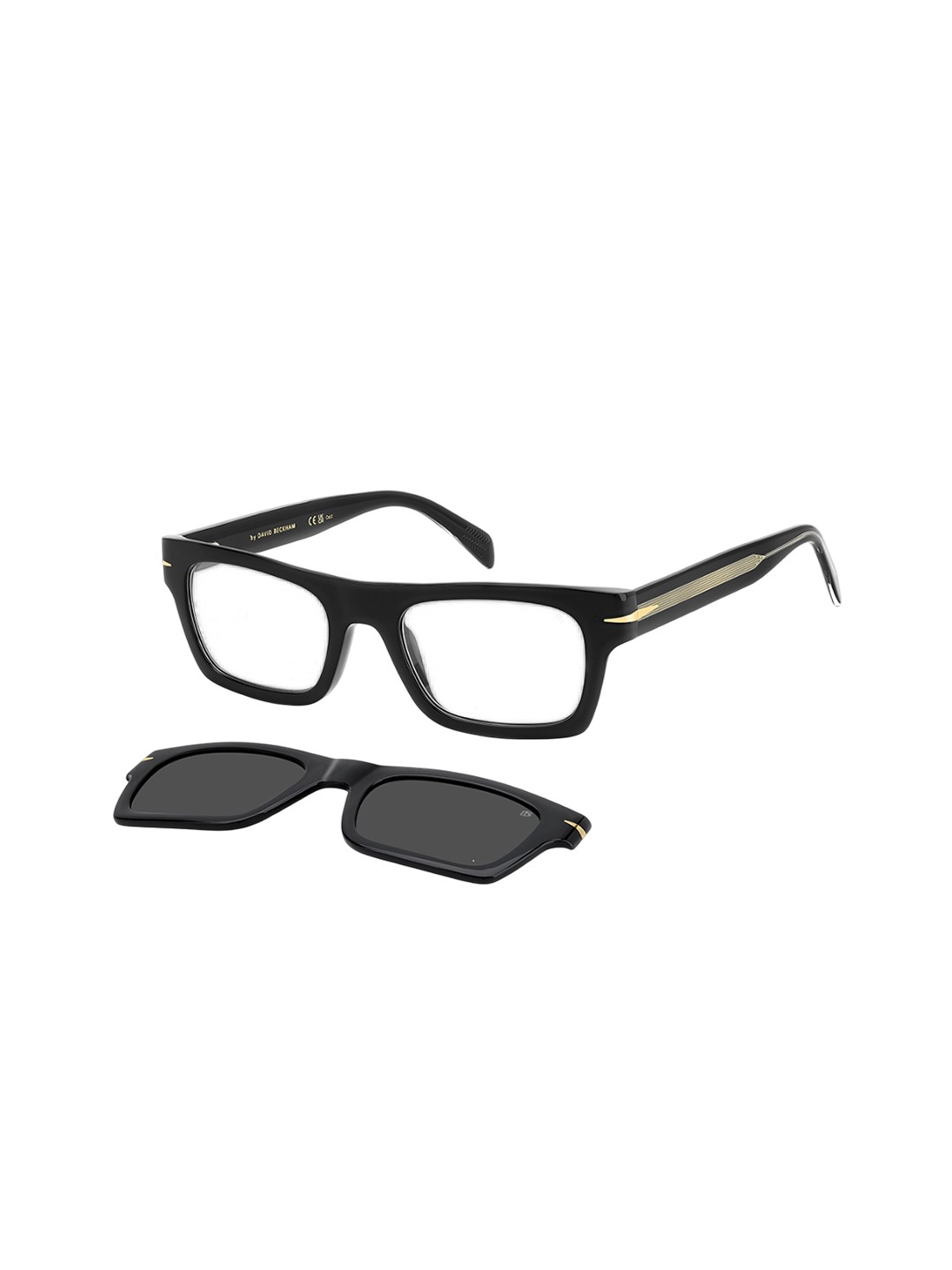 

DAVID BECKHAM Men Rectangle Sunglasses with UV Protected Lens 20721180751M9, Grey