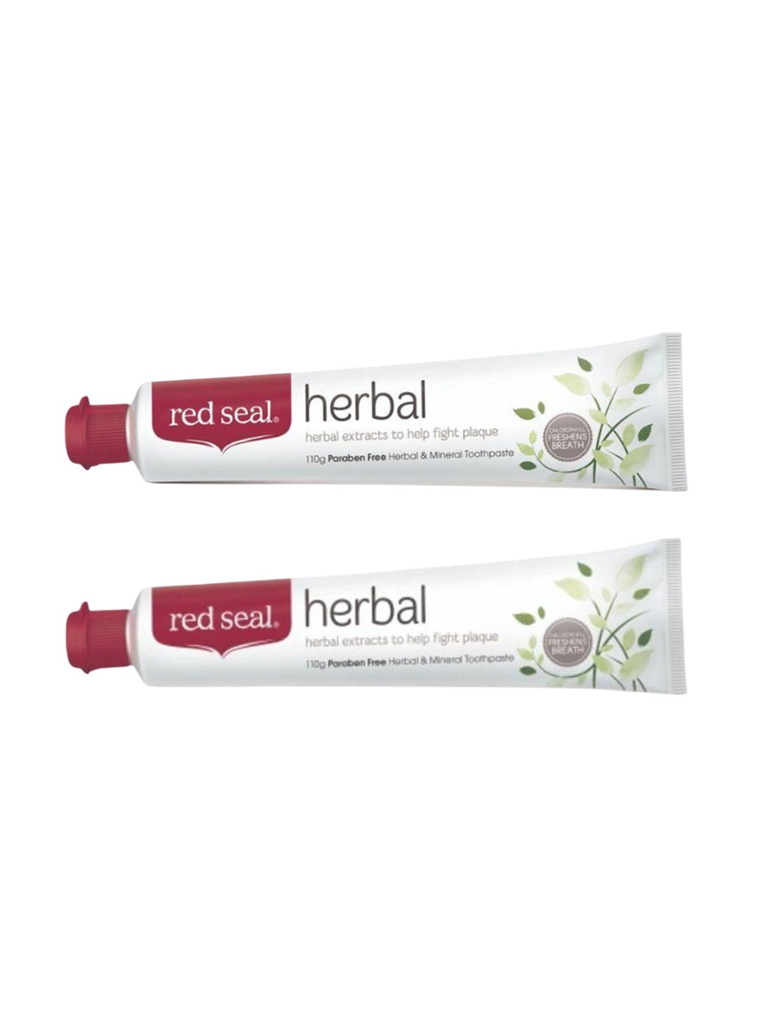 

Red Seal Set Of 2 Herbal Natural Toothpaste - 110 g Each, White