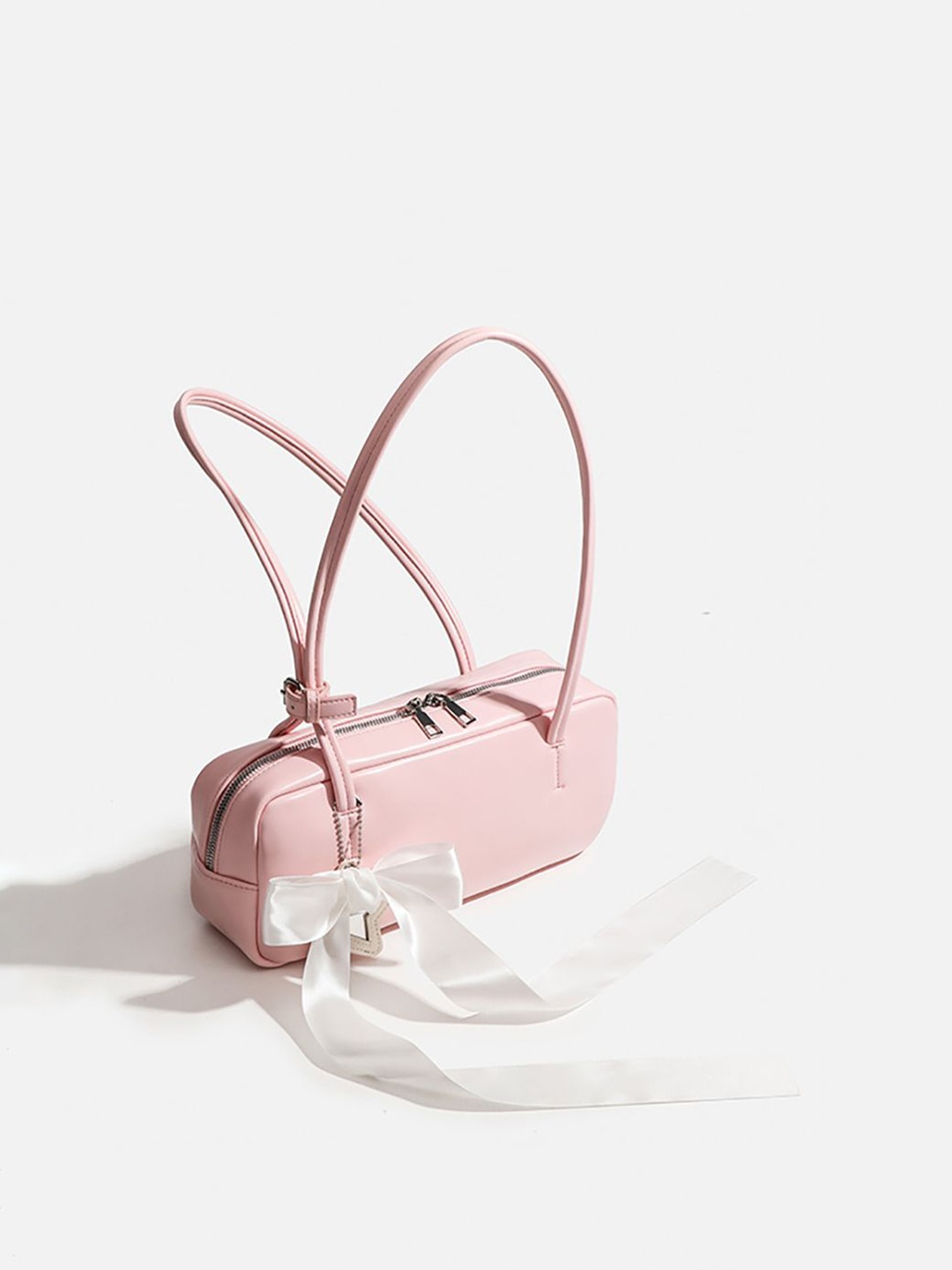 

StyleCast x Revolte Structured Sling Bag with Applique, Pink