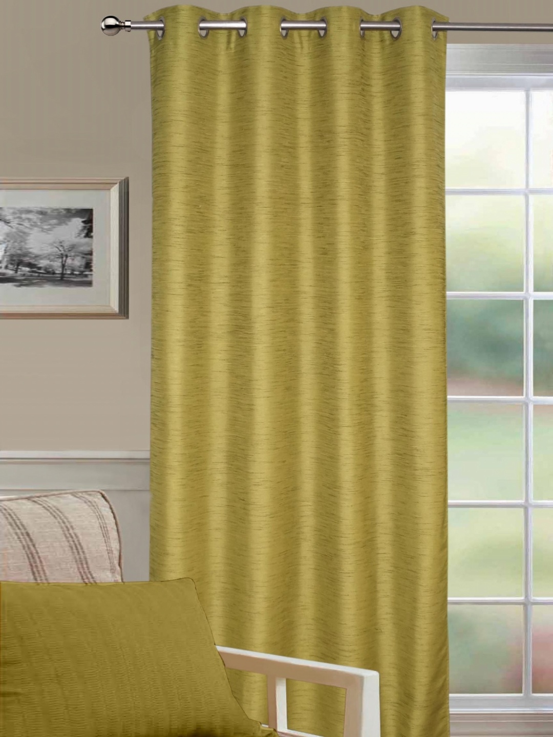 

Lushomes Yellow Window Curtain
