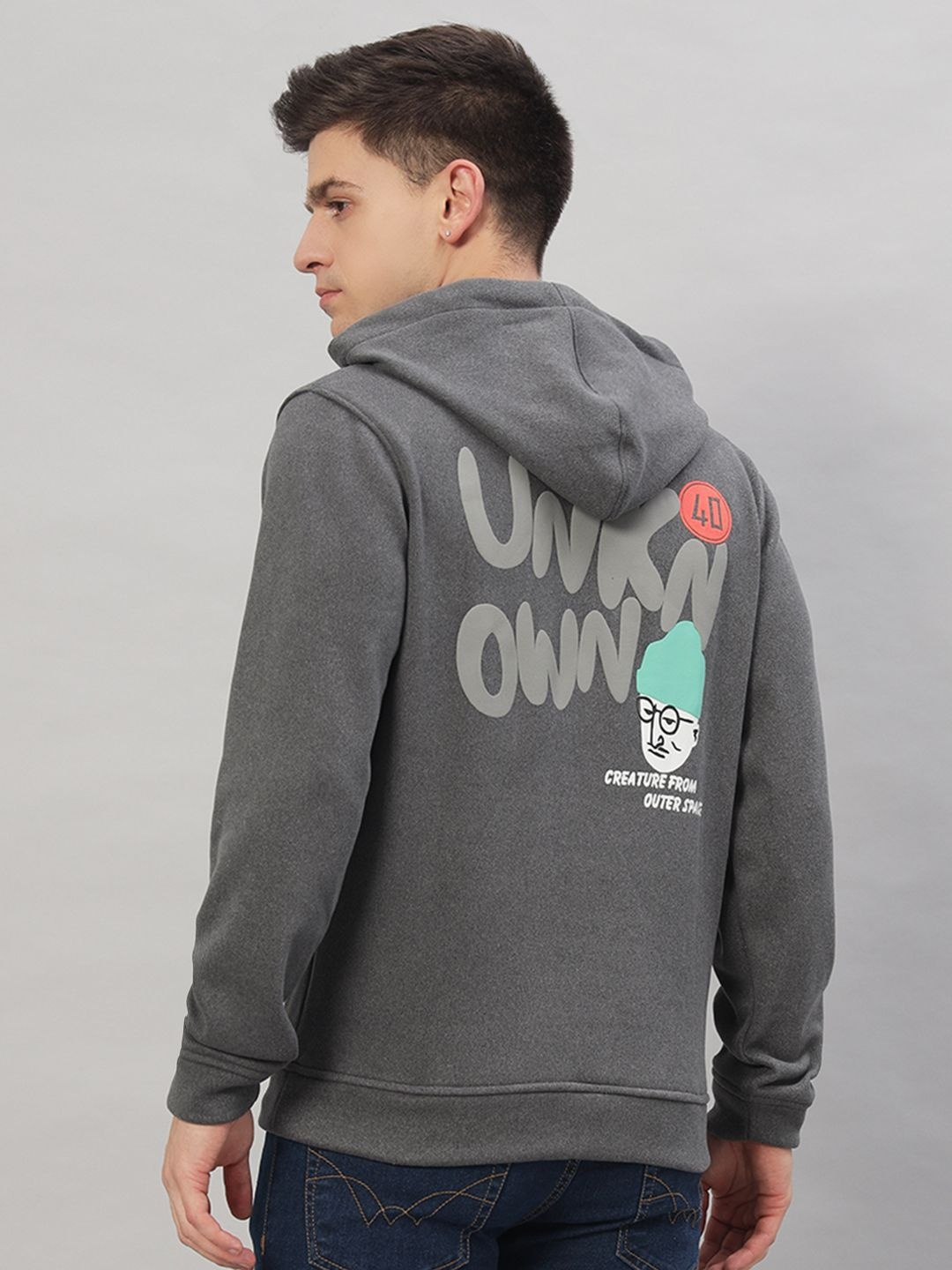 

PROFY Men Solid Hooded Sweatshirt, Grey