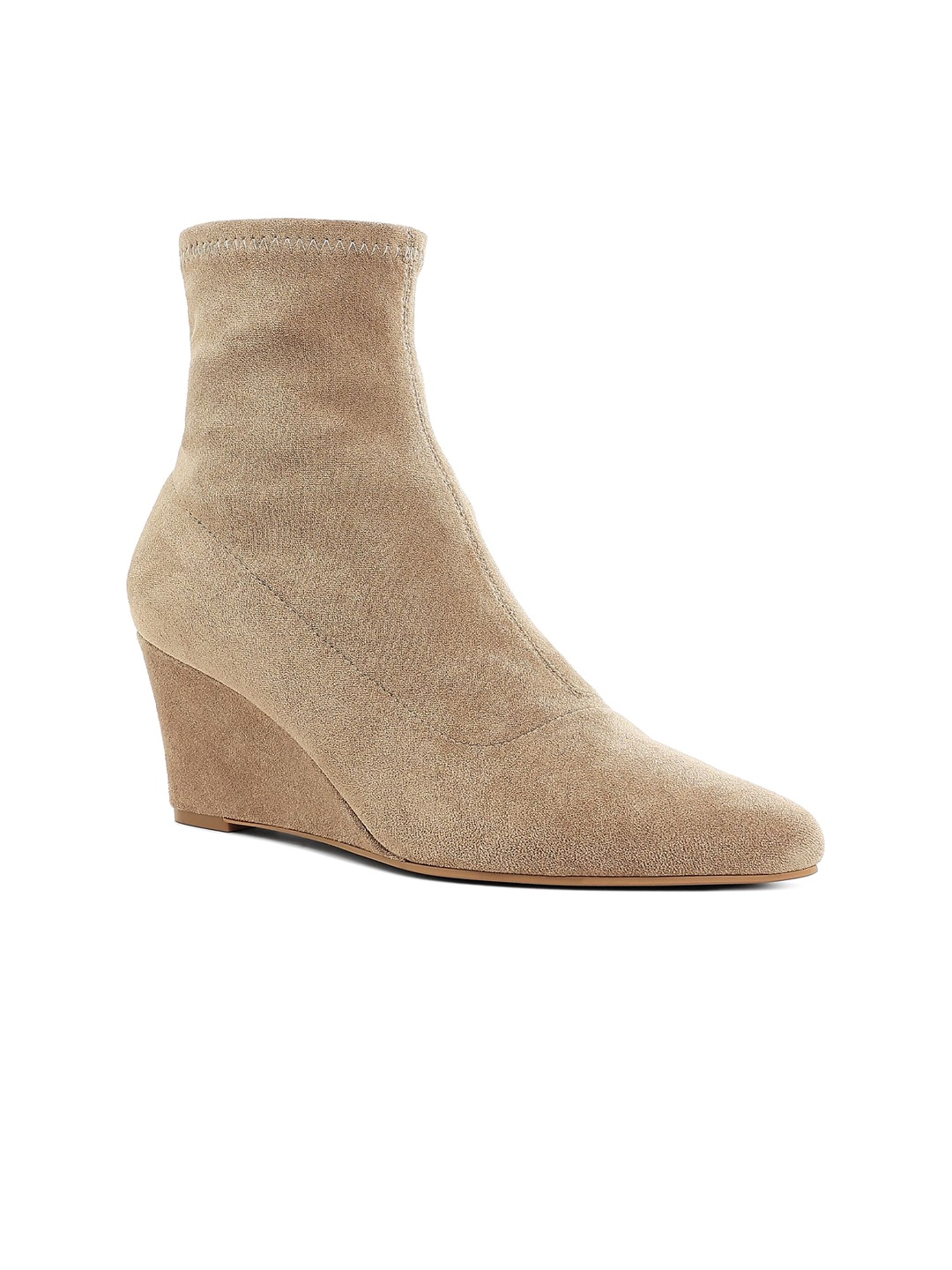 

London Rag Women Wedge Heeled Boots, Beige