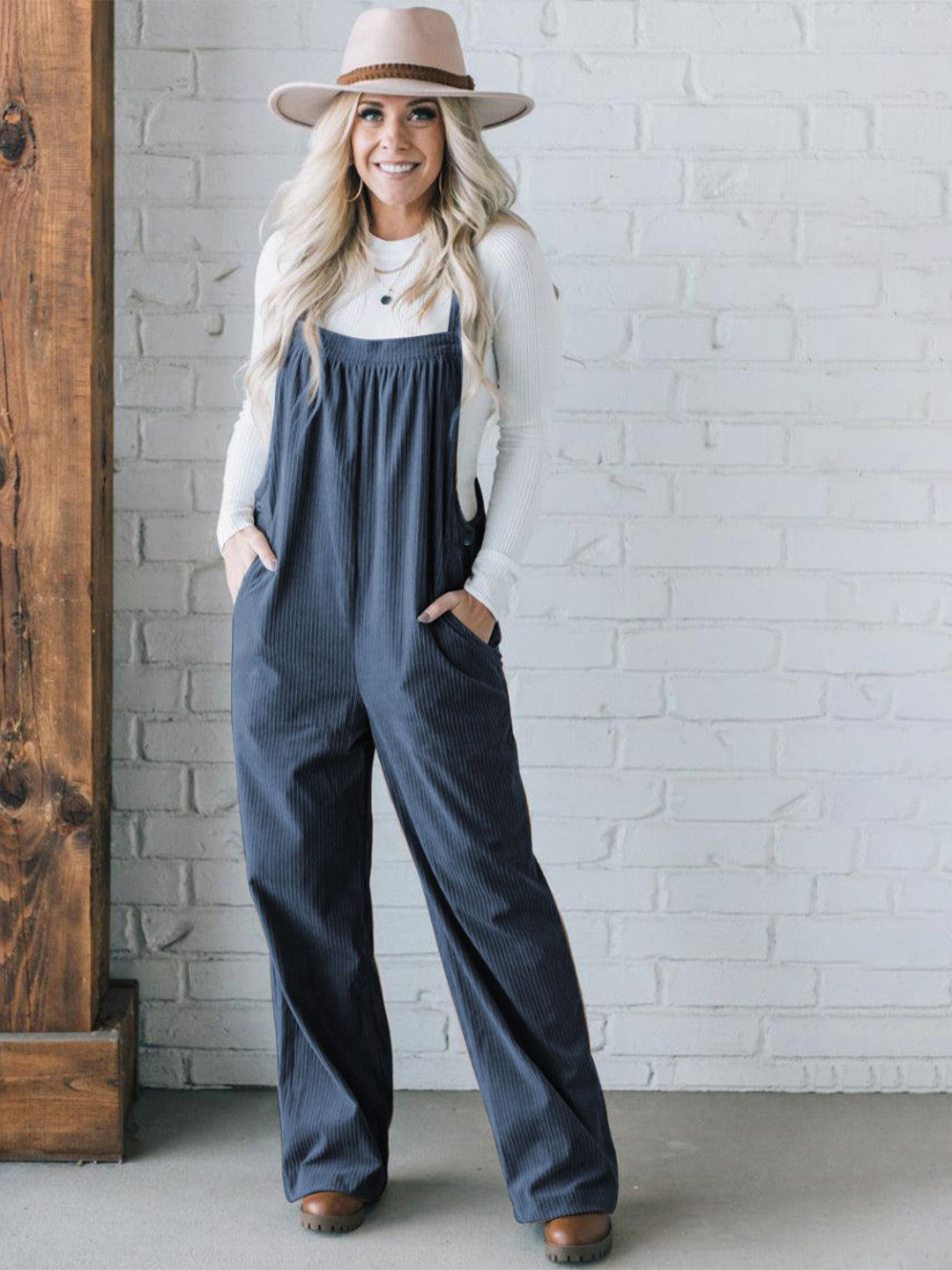 

StyleCast Women Straight-Fit Dungarees, Blue