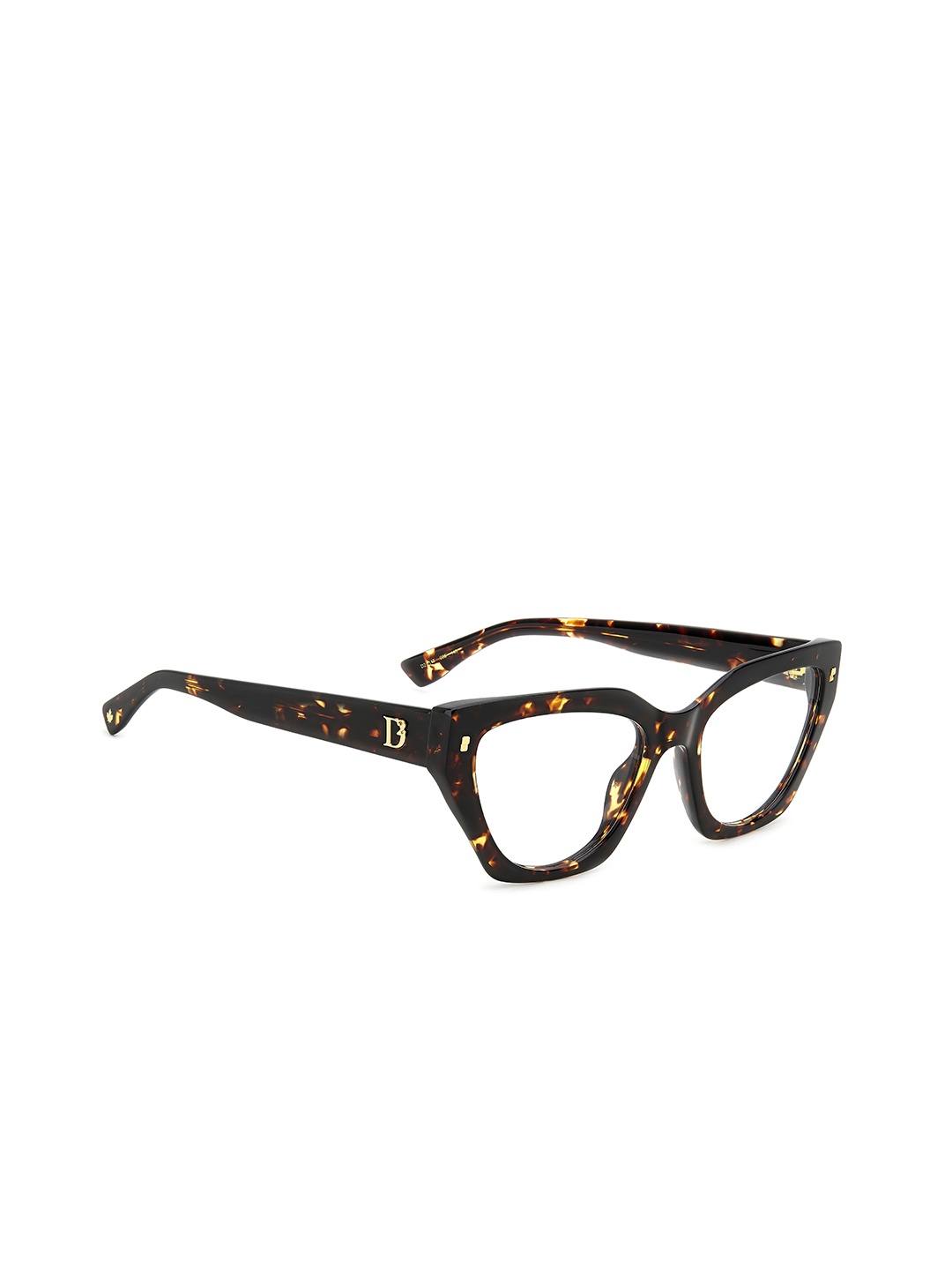 

Dsquared2 Women Abstract Printed Full Rim Rectangle Frames, Brown