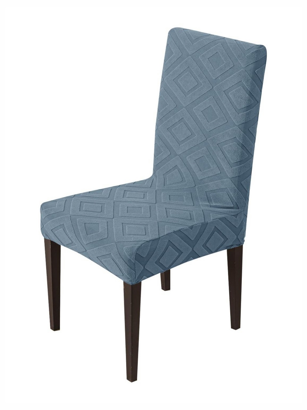 

HOUSE OF QUIRK Blue Textured 220 GSM Chair Cover