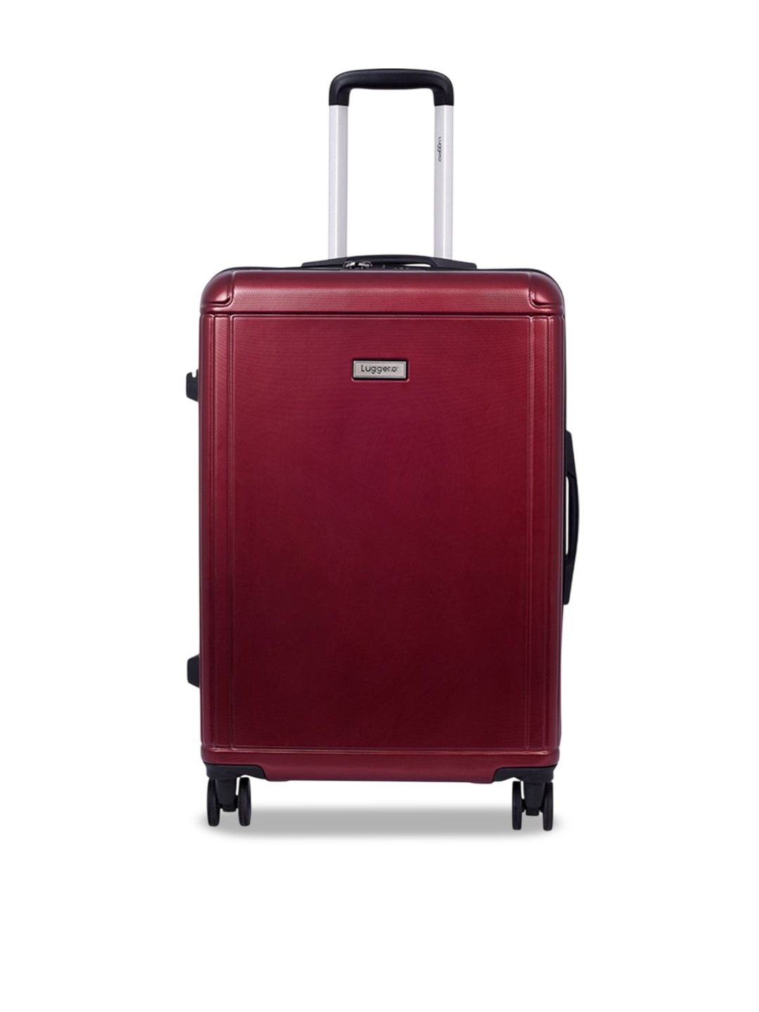 

Luggero Hard-Sided Medium Non-Padded Trolley Bag, Red