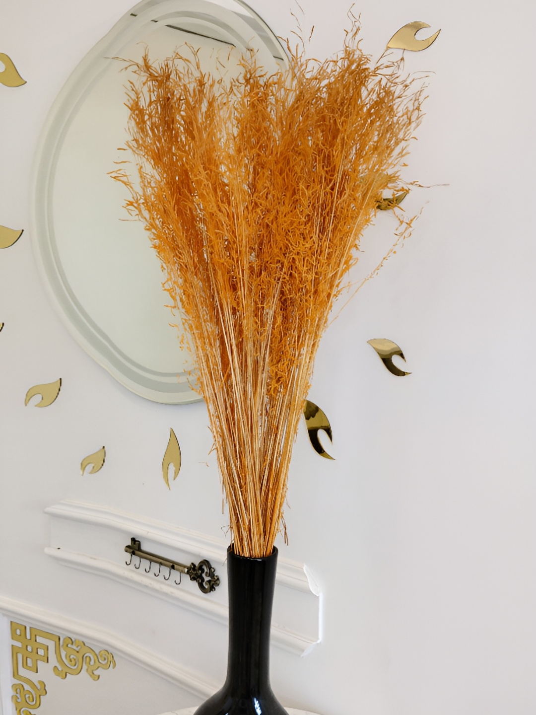 

Myntra Elegant Homes Orange 1 Bunch Holly Artificial Flower