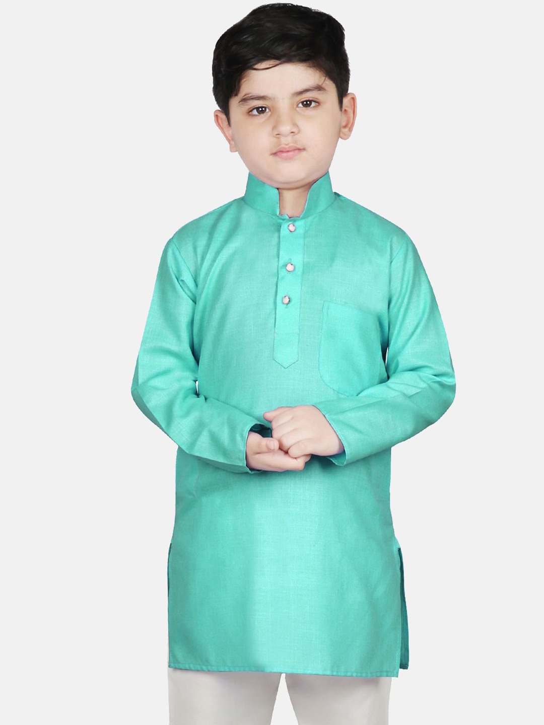 

SG YUVRAJ Boys Kurta, Turquoise blue