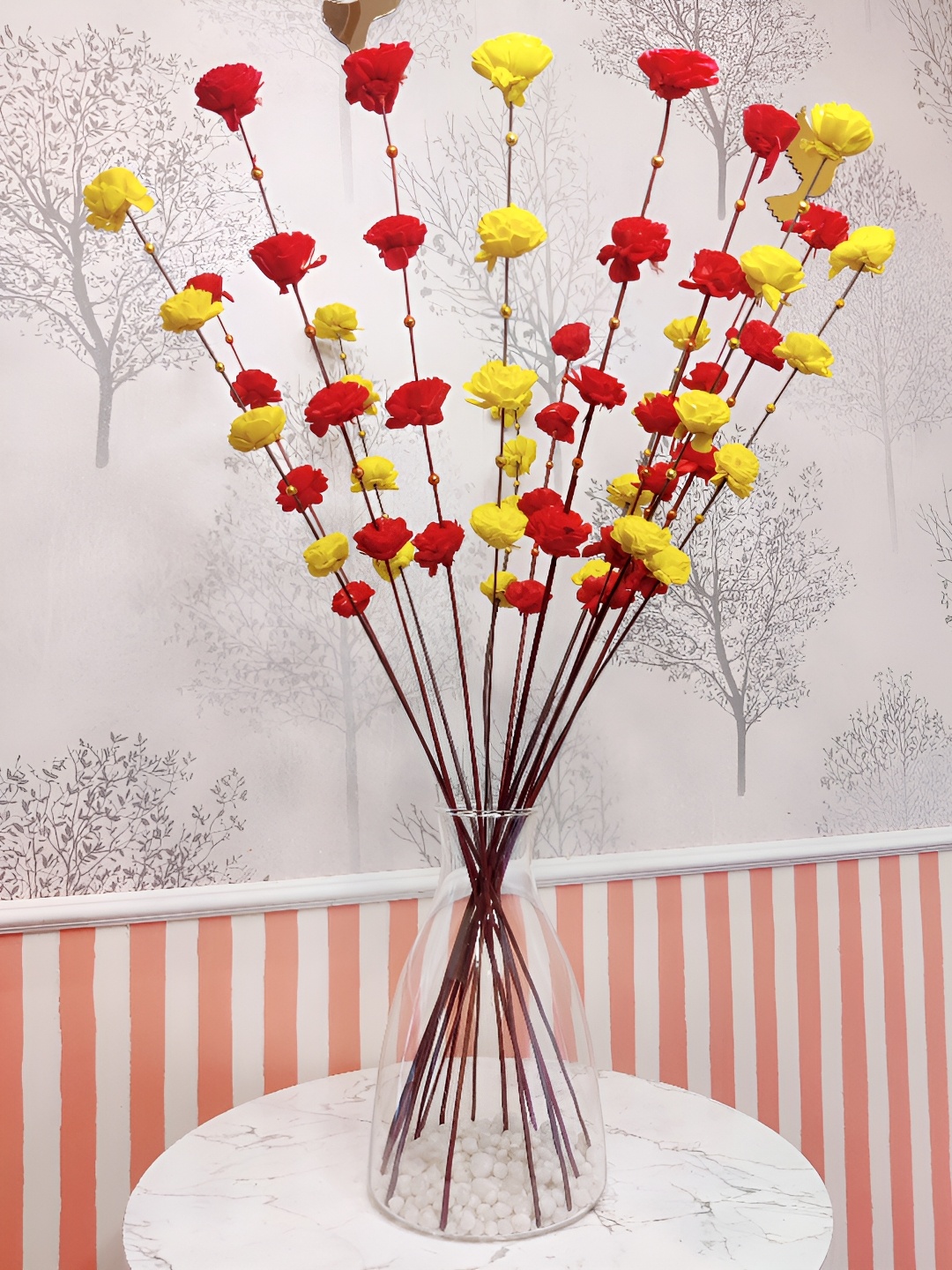 

Myntra Elegant Homes Red 1 Bunch Zinnia Artificial Flower