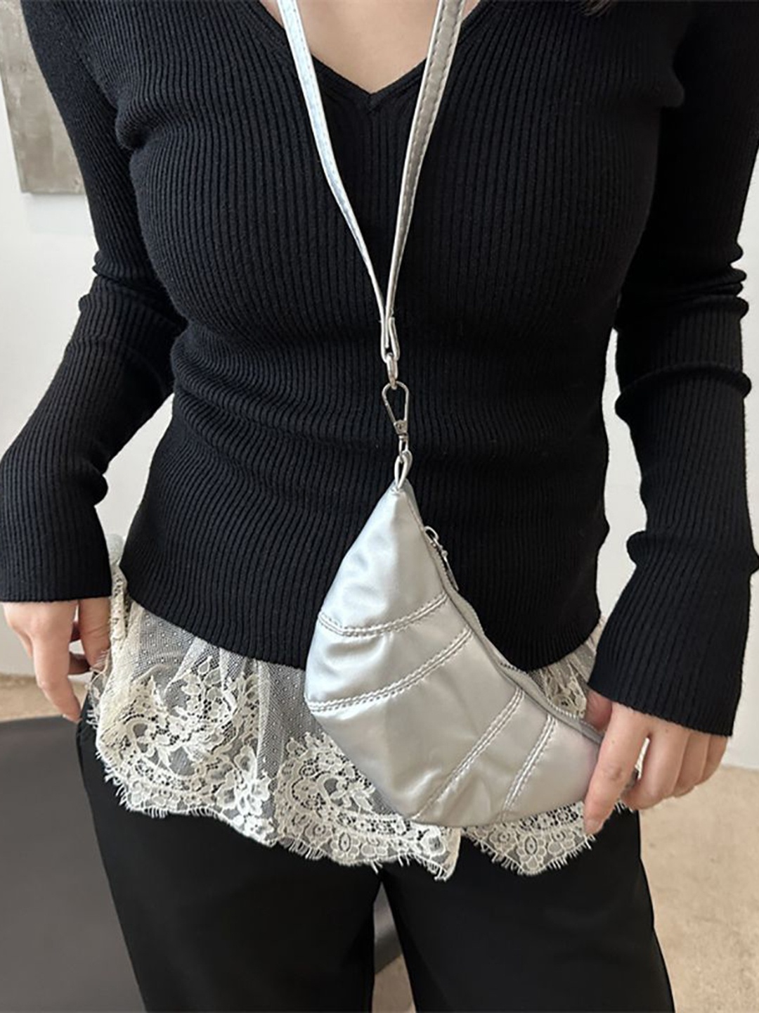 

StyleCast x Revolte PU Hobo Bag, Silver