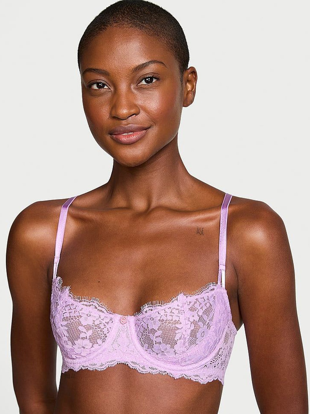 

Victoria's Secret Self Design Half Coverage Underwired Balconette Bra, Purple