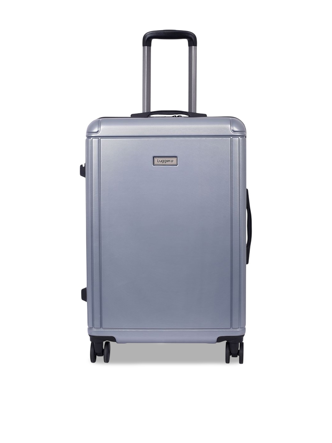 

Luggero Unisex Hard Sided Trolley Bags, Silver