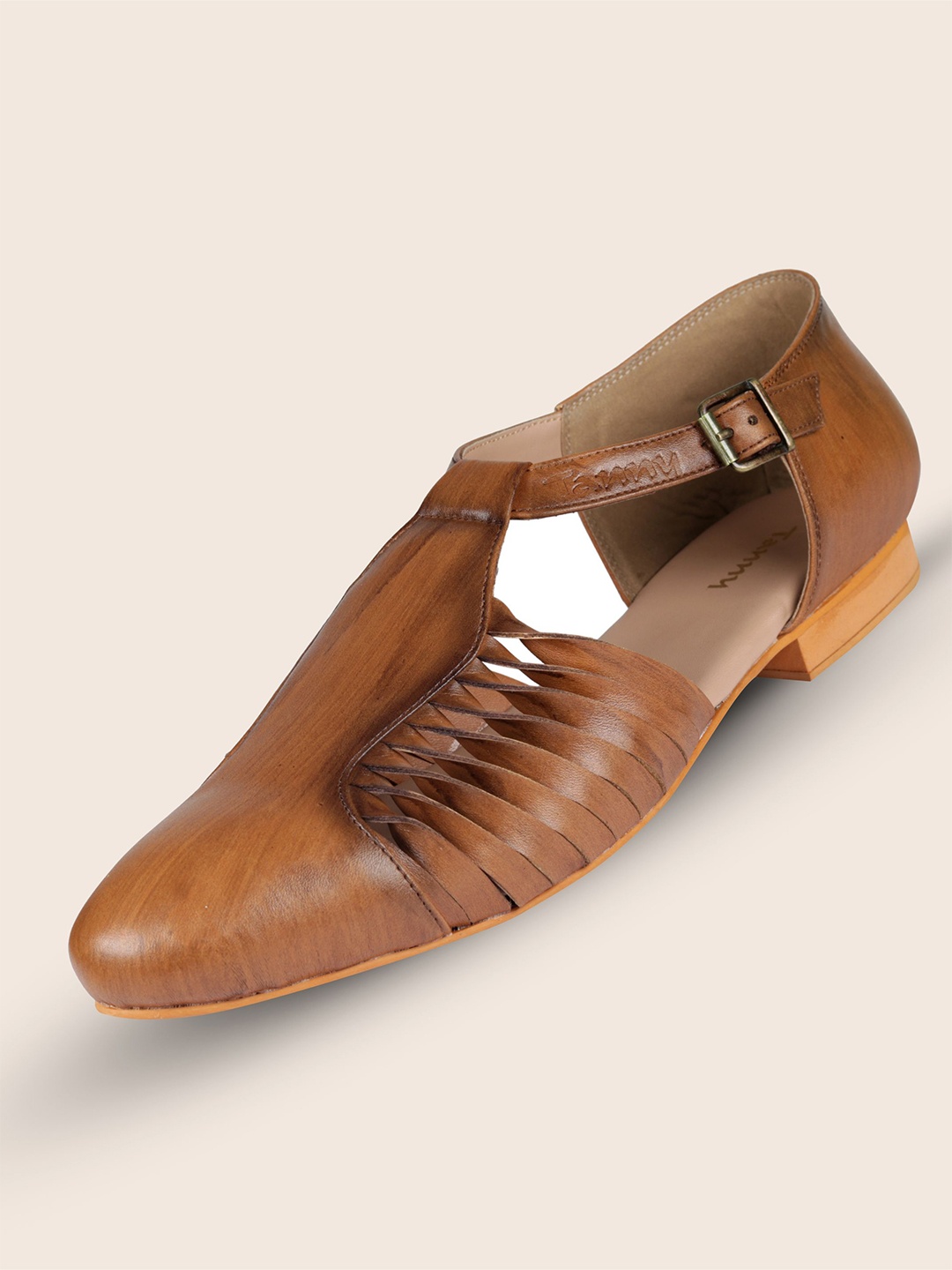 

TANNY SHOES Men Ethnic Fisherman Sandals, Brown