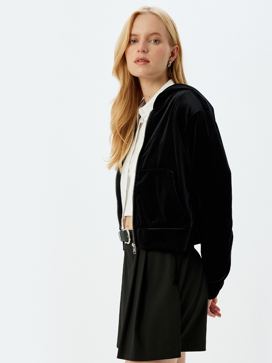 

Koton Women Round Neck Cardigan, Black