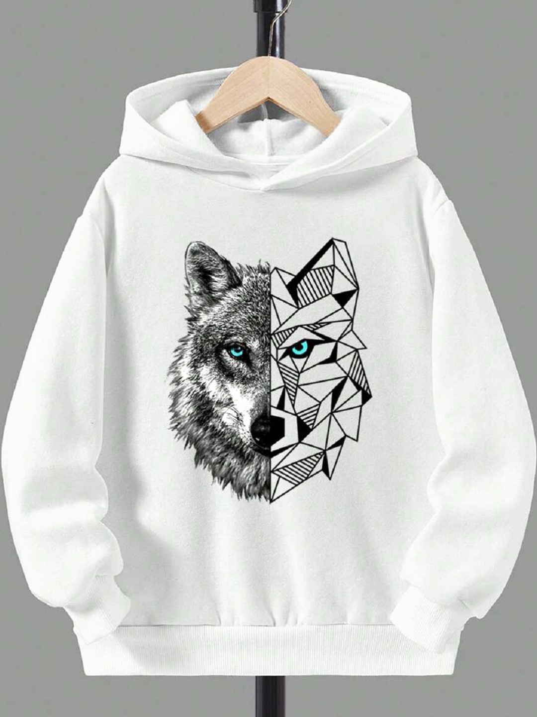 

BAESD Girls Graphic Printed Hooded Pullover Sweatshirt, White