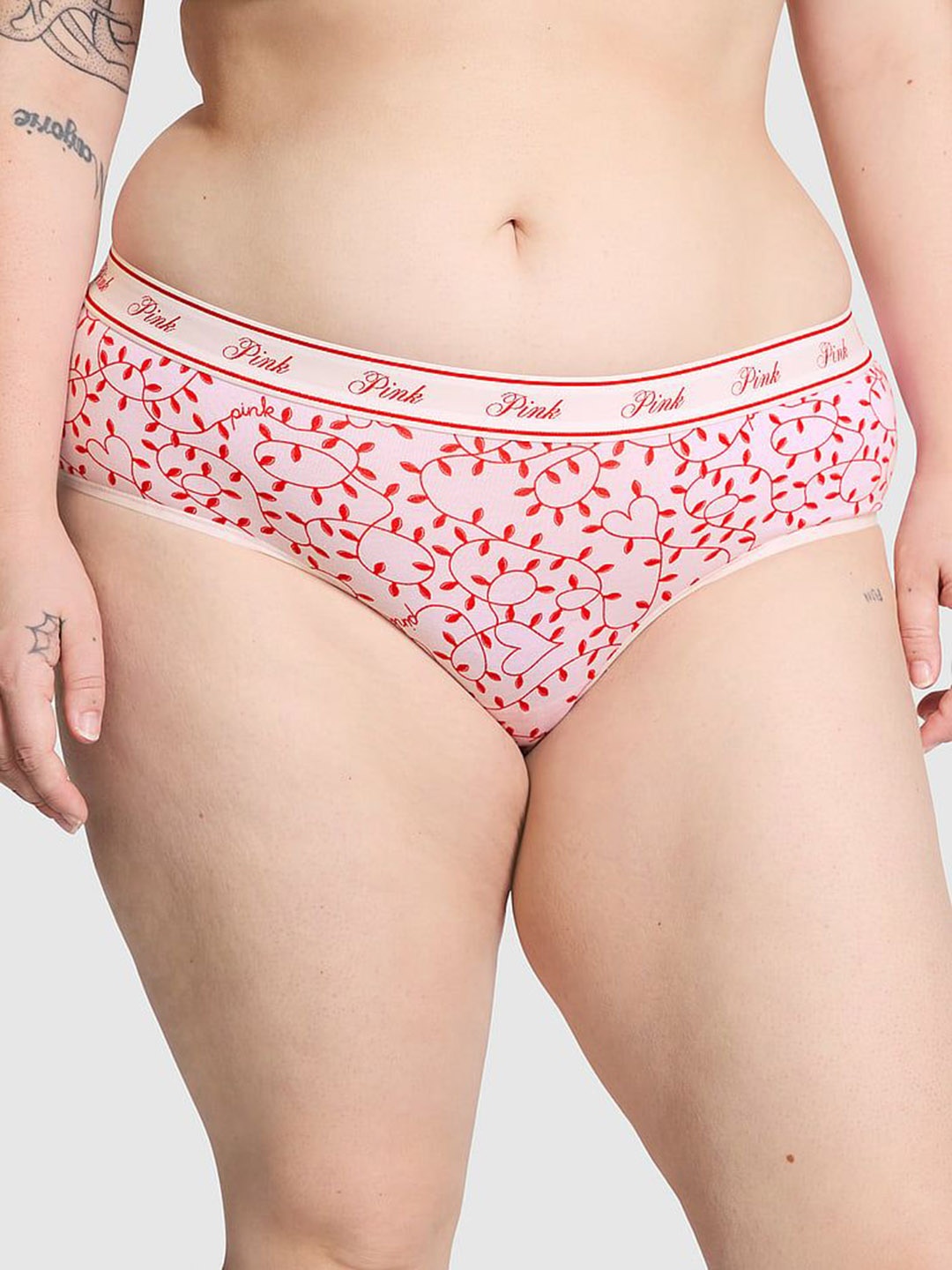 

Victoria's Secret Low-Rise Printed Hipster Brief, White