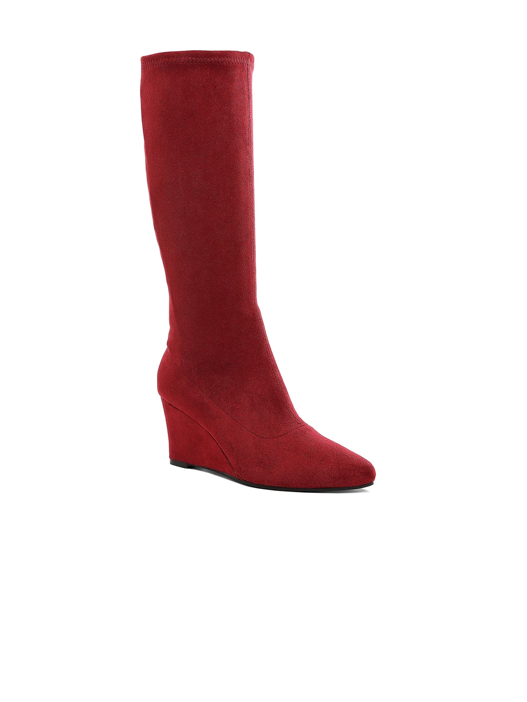 

London Rag Women Wedge Heeled Boots, Red