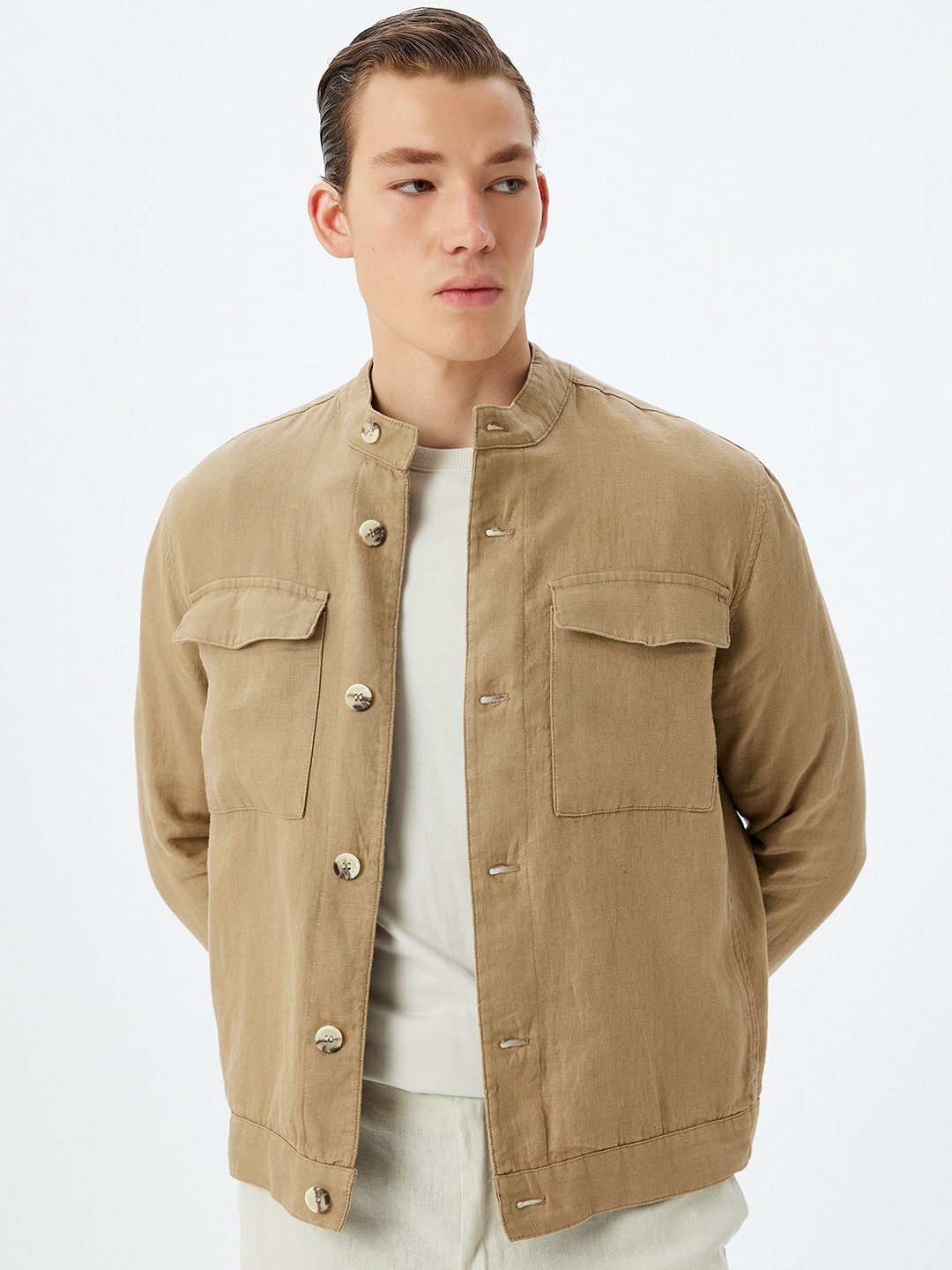 

Koton Men Tailored Jacket, Camel brown
