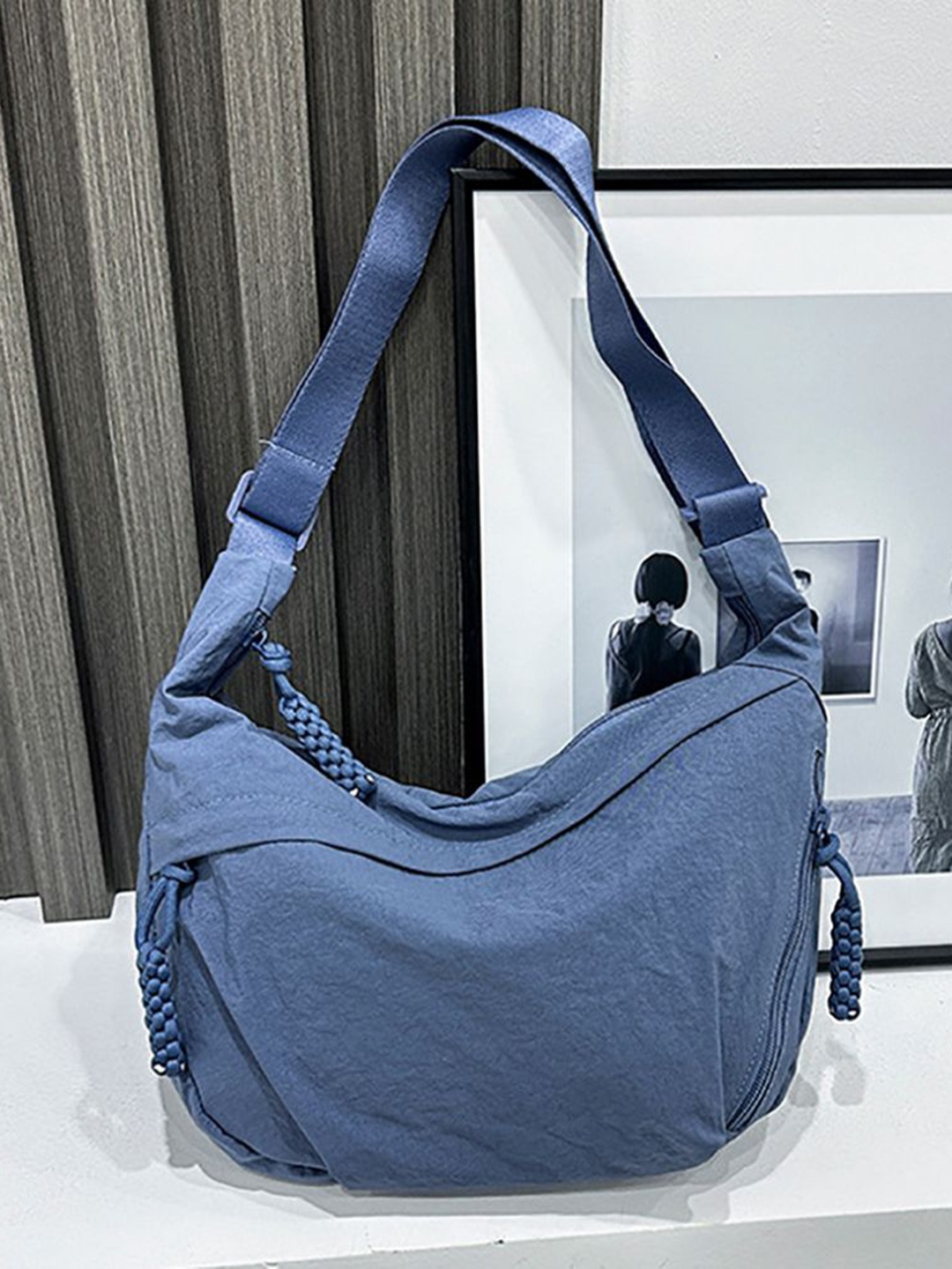 

StyleCast x Revolte Half Moon Hobo Bag, Blue