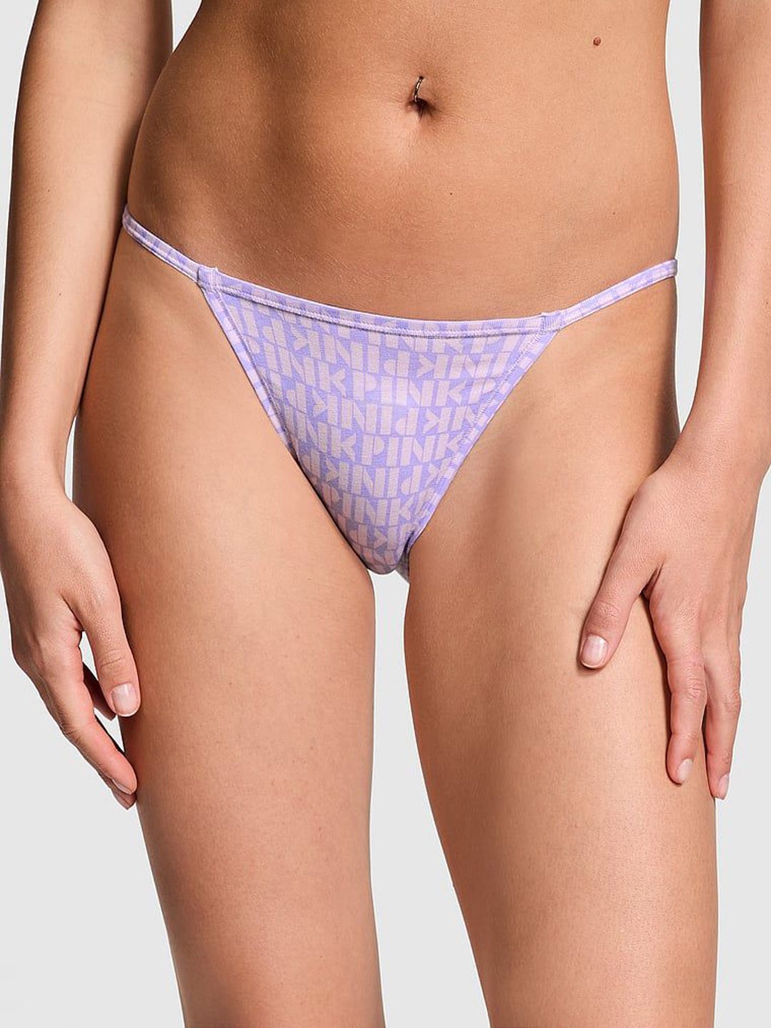 

Victoria's Secret Women PINK String Bikini Brief, Purple