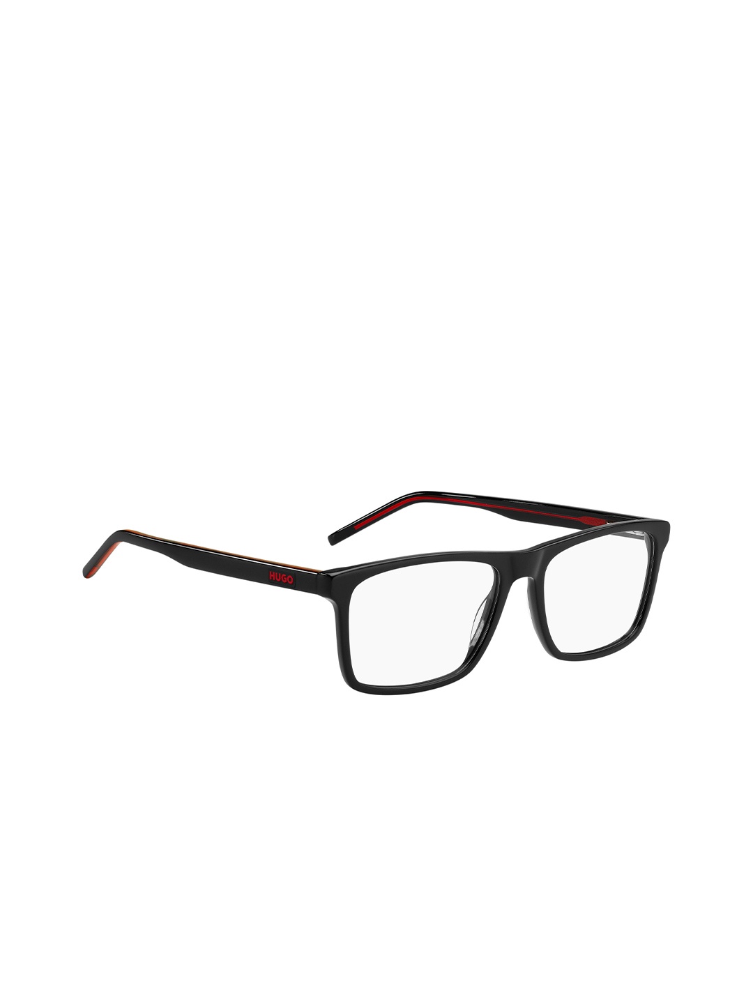 

HUGO Men Full Rim Square Frames, Black