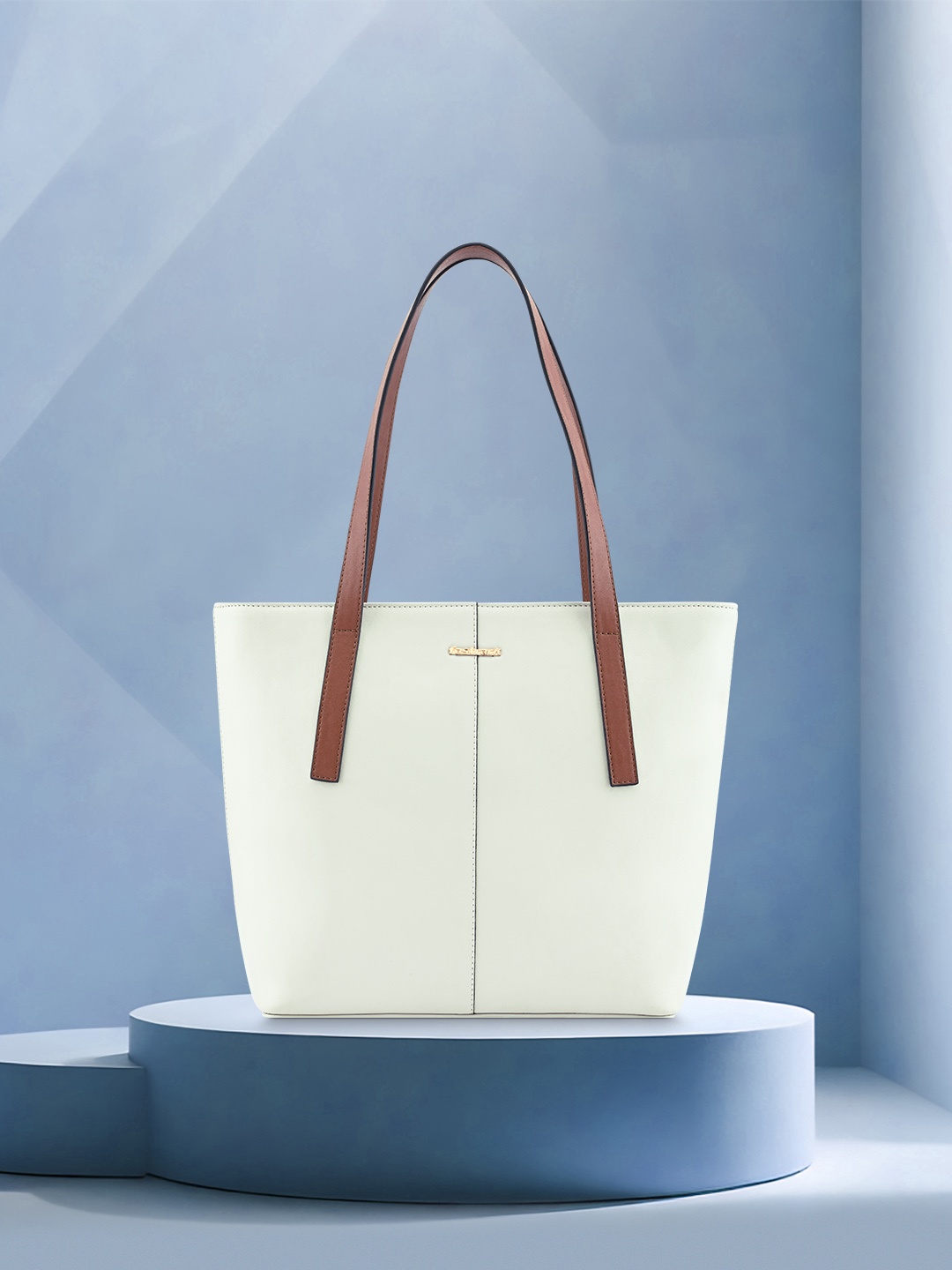 

Fastrack Oversized Structured Tote Bag, Beige