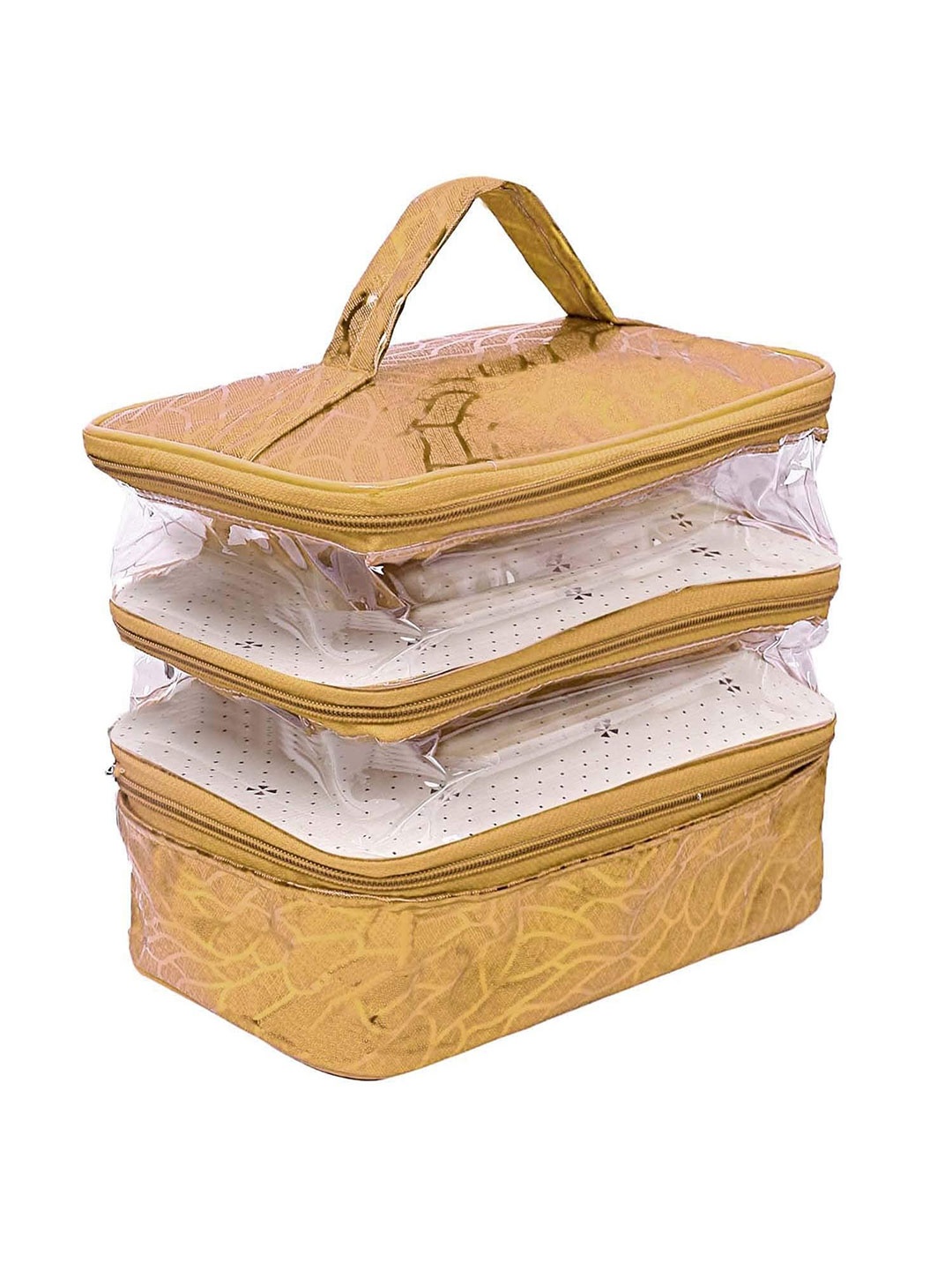 

Kuber Industries Gold-Toned Set of 1 Regular Multi-Utility Organisers