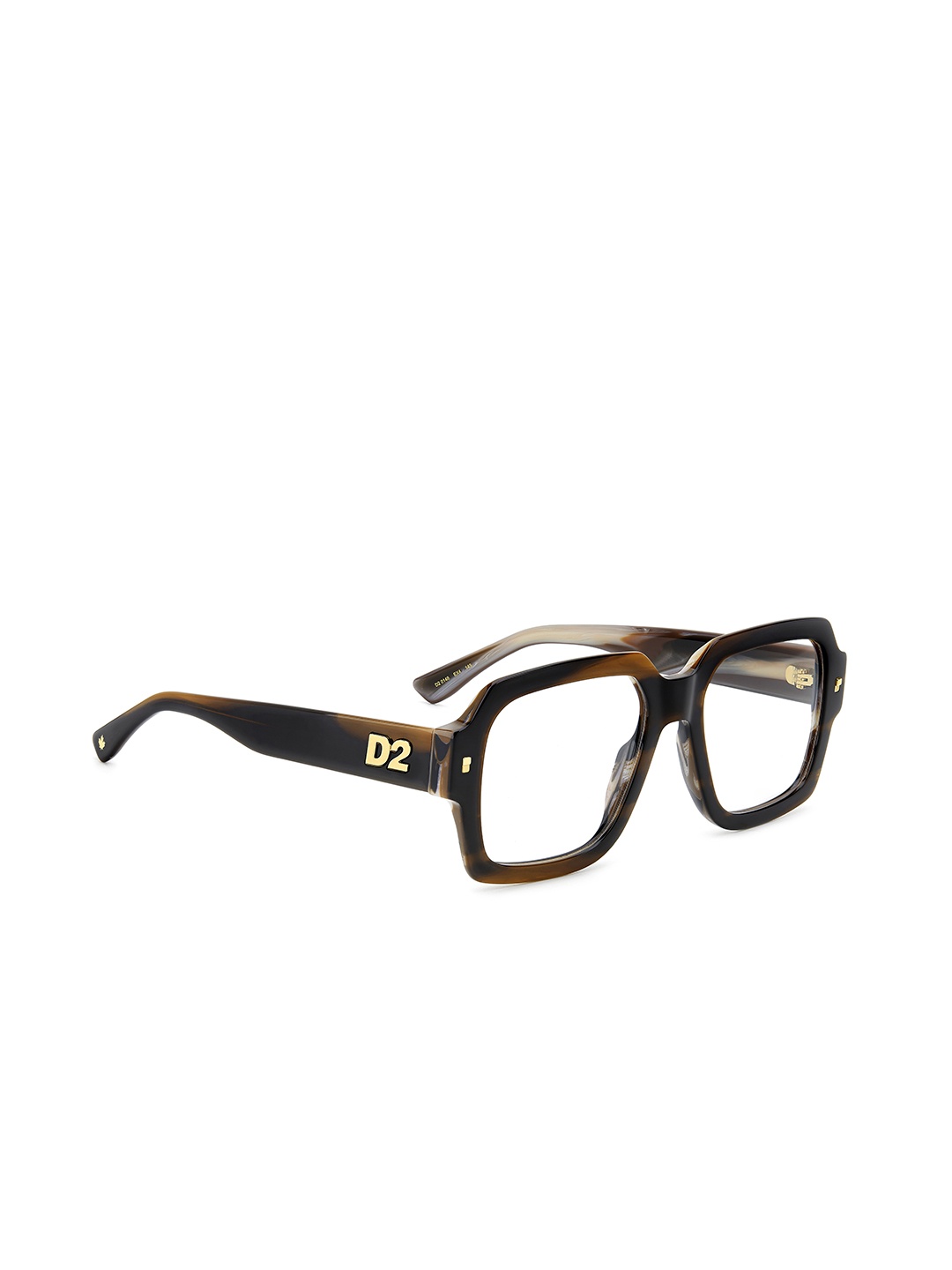 

Dsquared2 Men Full Rim Square Frames, Brown