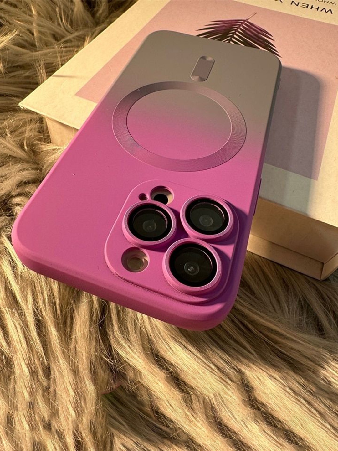 

Luxury Kase Solid Printed iPhone 13 Pro Back Case Mobile Accessories, Purple