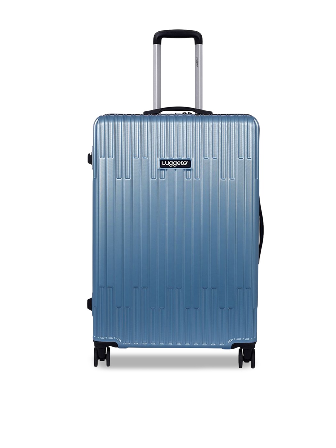 

Luggero Unisex Textured Hard Sided Large Trolley Bags, Blue