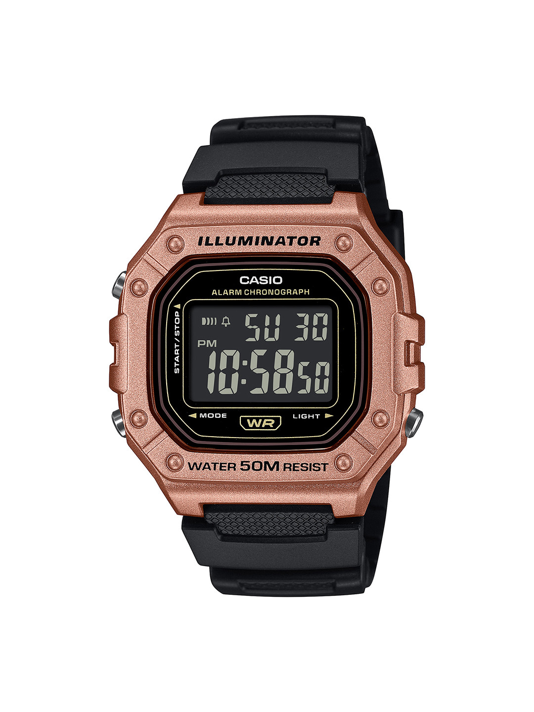 

CASIO Men Dial & Cuff Straps Digital Chronograph Watch D375, Black
