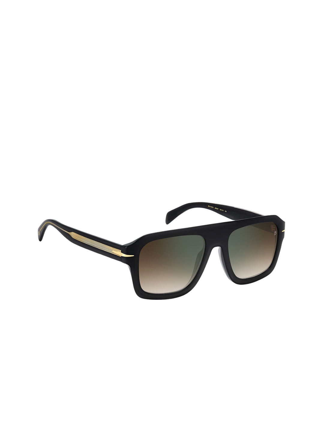 

DAVID BECKHAM Men Rectangle Sunglass with UV Protected Lens 2072092M254QY-BLACK GOLD, Brown