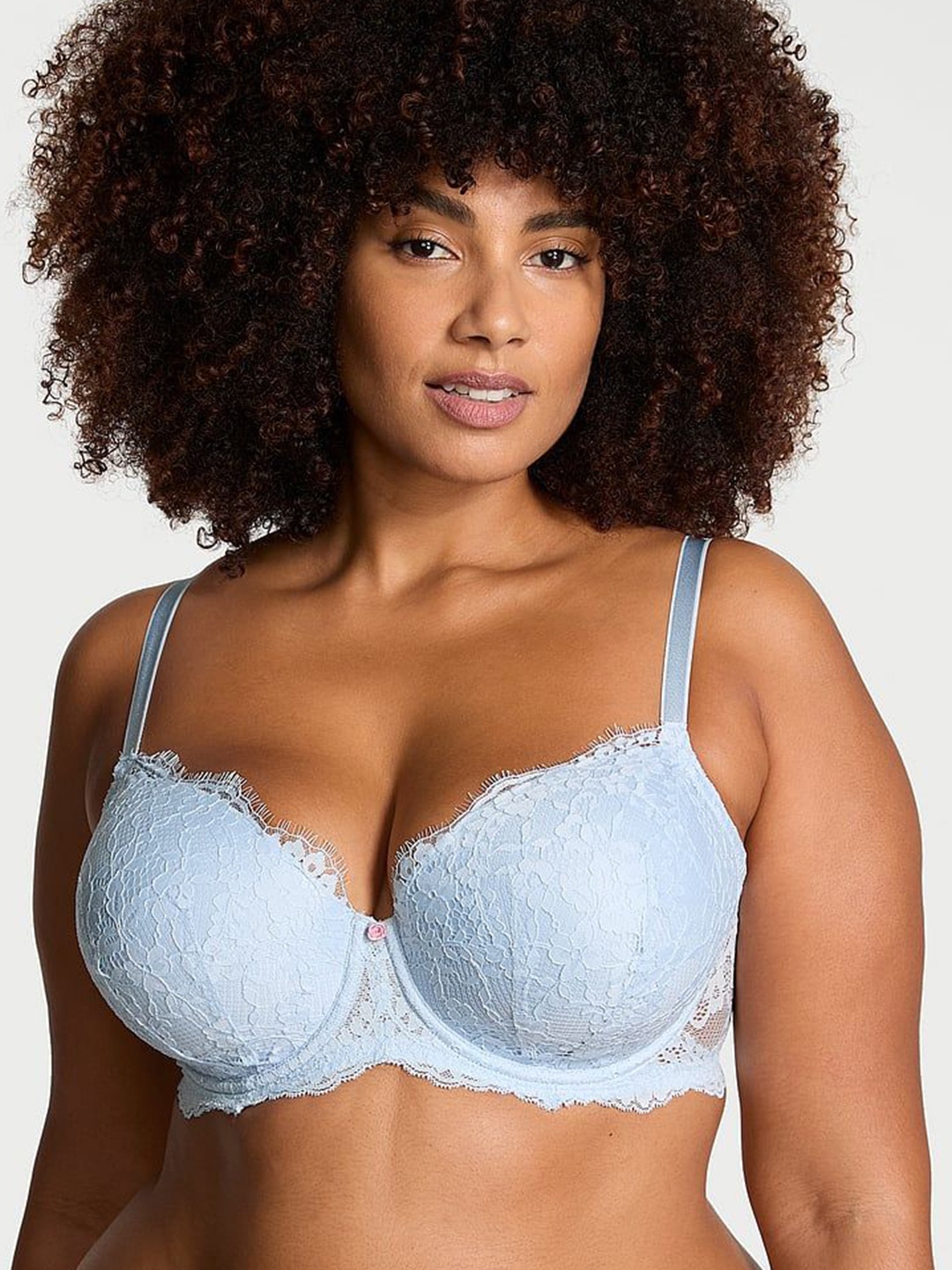 

Victoria's Secret Women Medium Coverage Underwired and Lightly Padded Bra, Blue