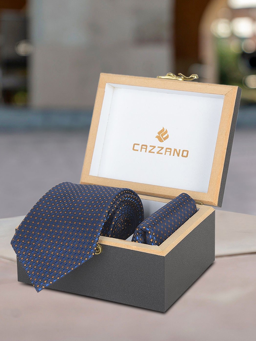 

Cazzano Men Accessory Gift Set of, Blue