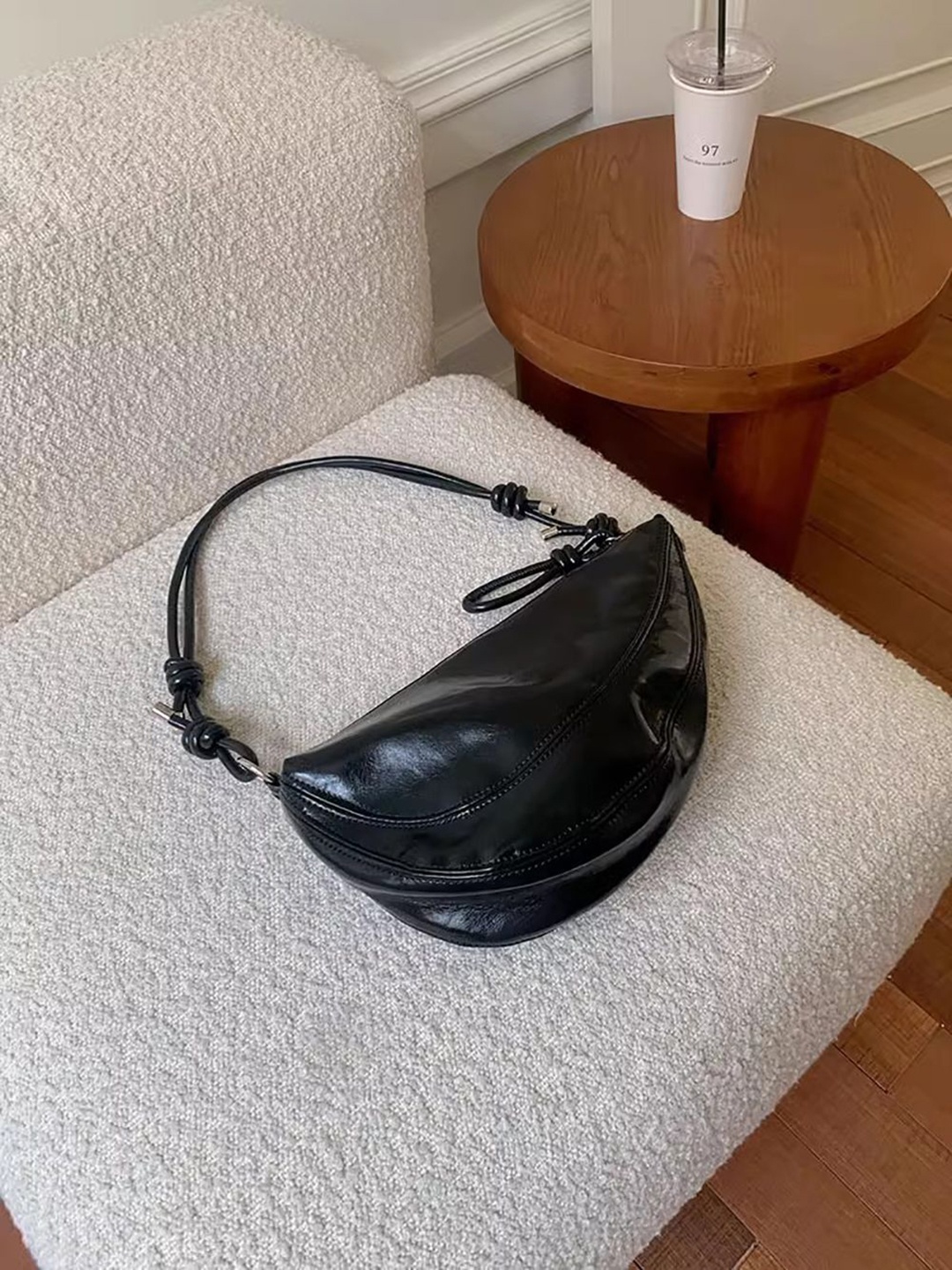 

StyleCast x Revolte Hobo Bag, Black