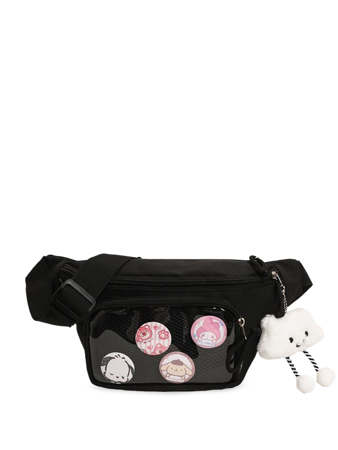 

StyleCast x Revolte Hobo Bag with Applique, Black