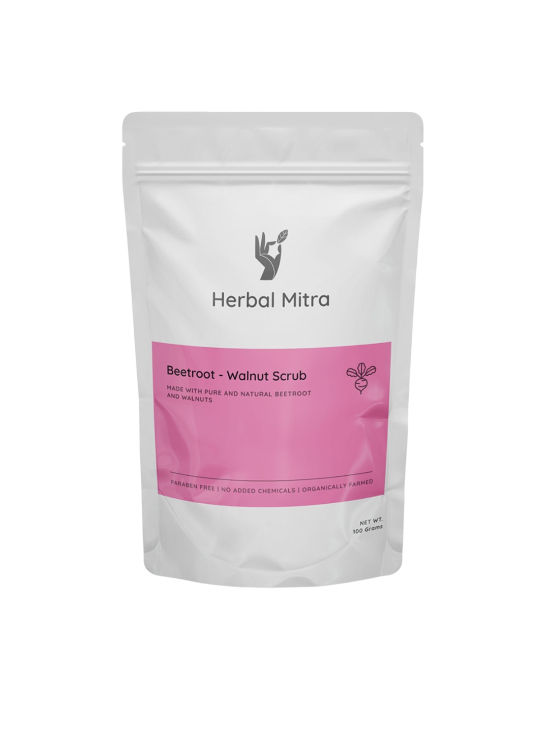 

Herbal Mitra Beetroot - Walnut Scrub - 100 g, Red