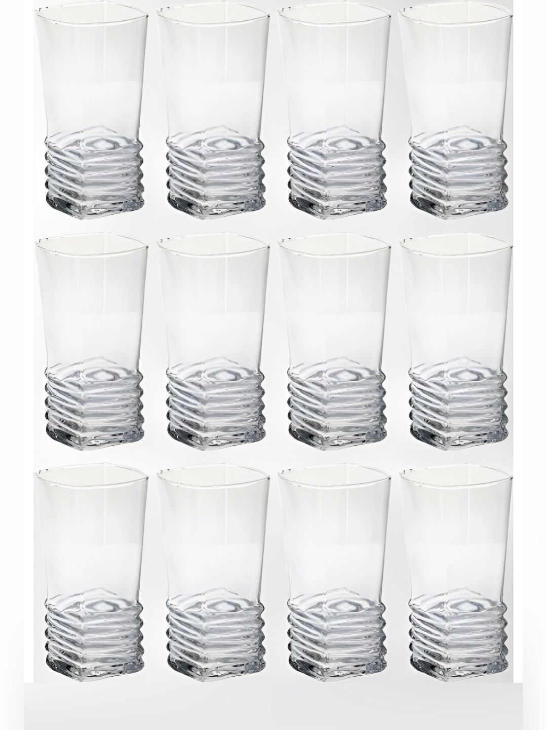 

SOMIL Transparent 12 Pieces Water Glasses 300 ml