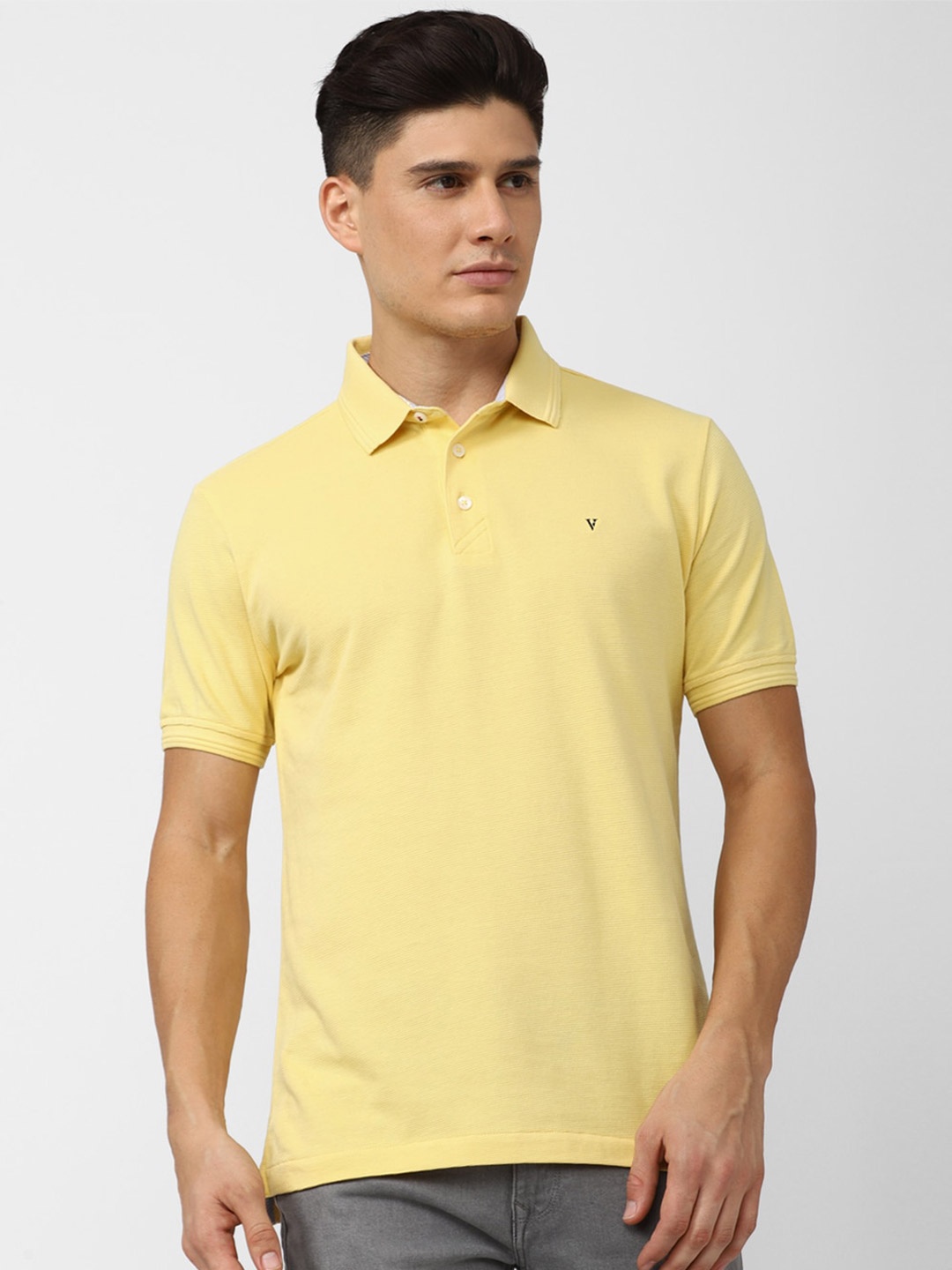 

Van Heusen Sport Polo Collar Pure Cotton T-Shirt, Yellow