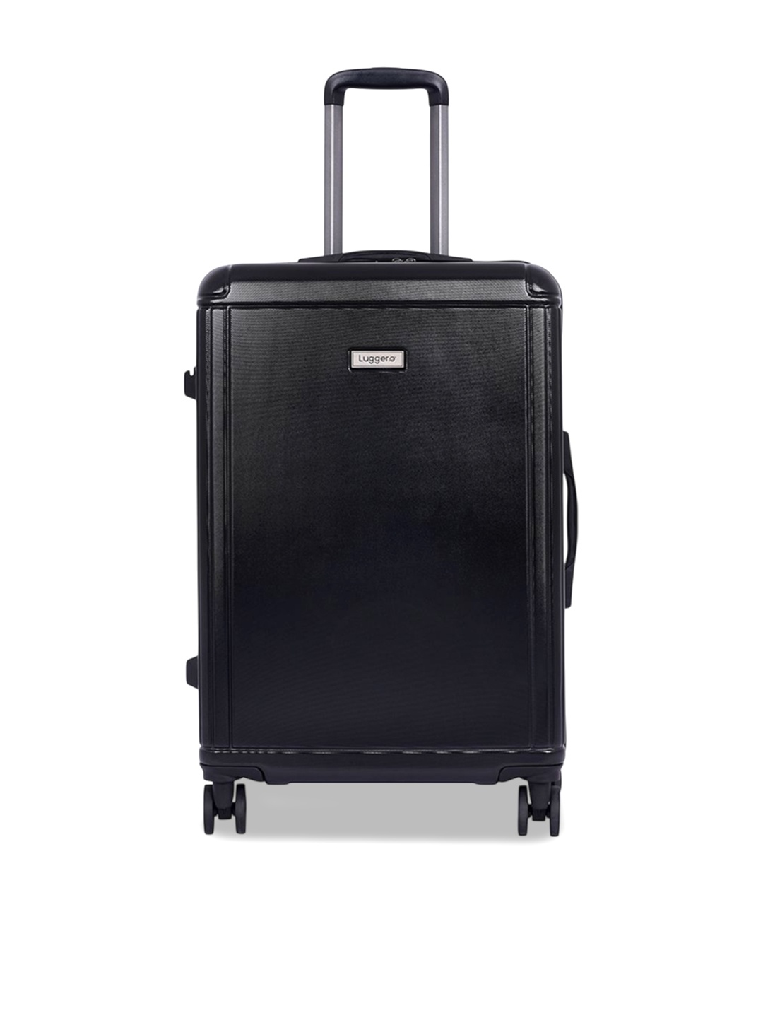 

Luggero Hard-Sided Medium Trolley Bag, Black