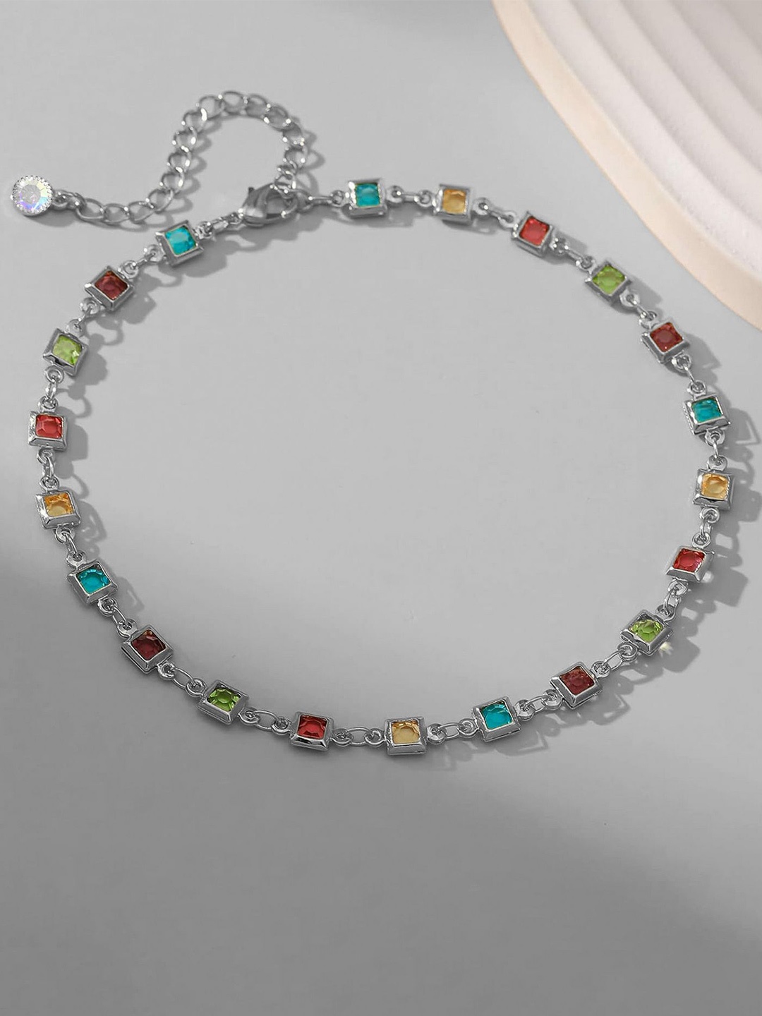 

VAMA Women Handcrafted Silver-Plated Bangle-Style Bracelet